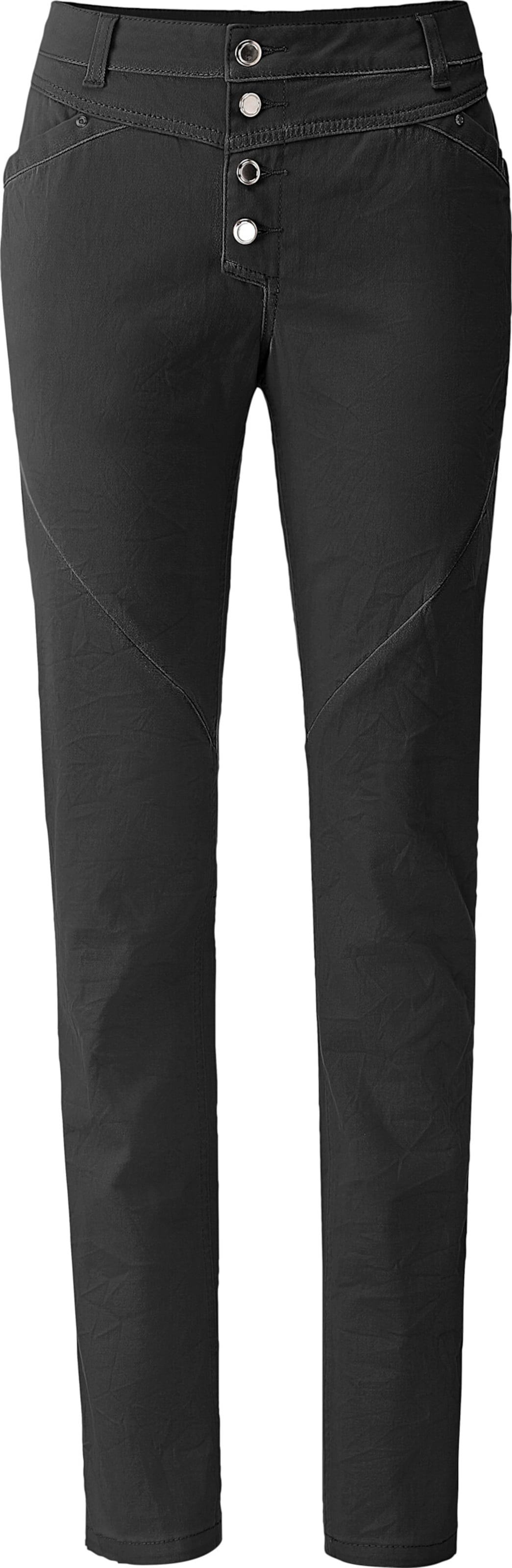 Leichte mit günstig Kaufen-Baumwollhose in schwarz von heine. Baumwollhose in schwarz von heine <![CDATA[Diese Jeans ist nicht nur wunderbar weich im Griff, sondern dank der leichten Crash-Optik auch herrlich pflegeleicht: Das Bügeln können Sie sich sparen. Formbund mit Gürtelsc