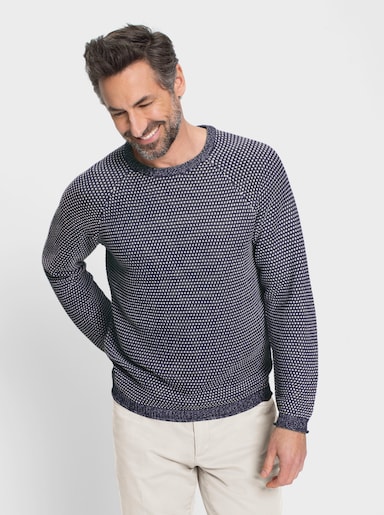 Marco Donati Pullover - marine/wit