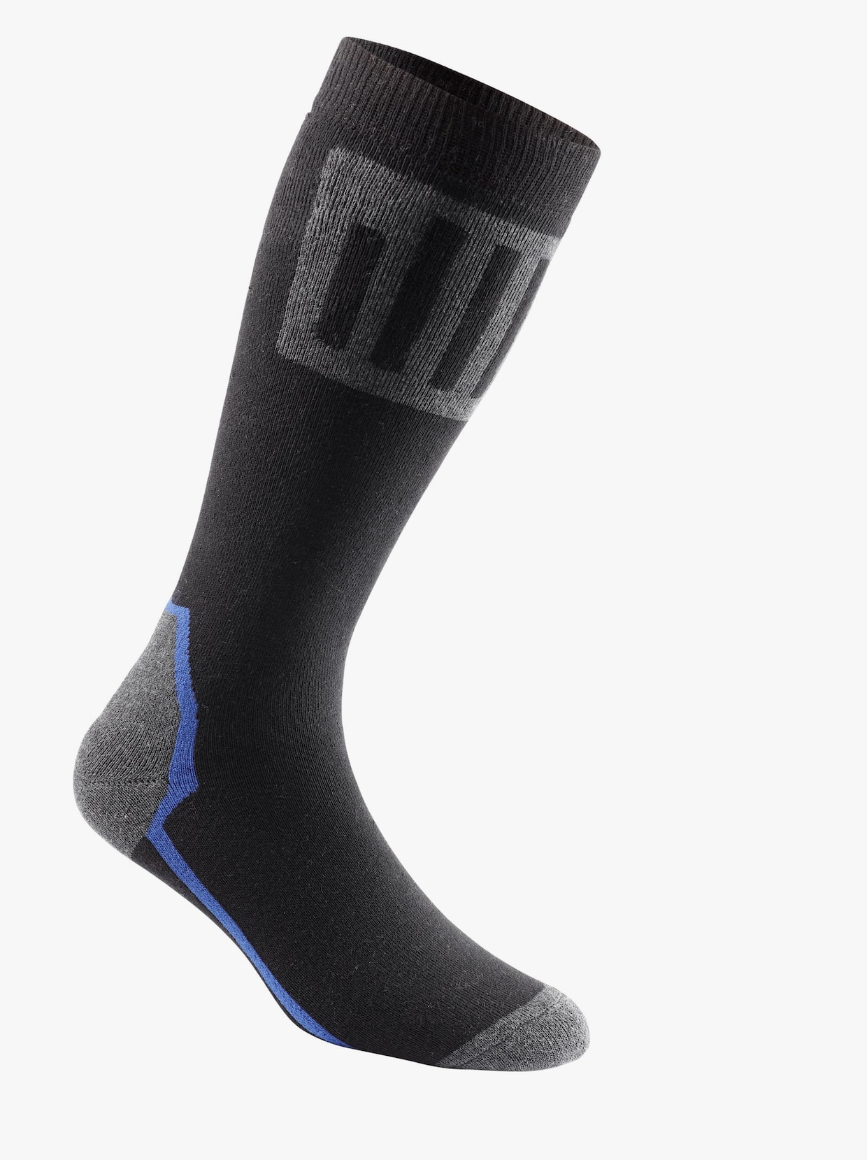 wäschepur Ski-Socken - schwarz-grau