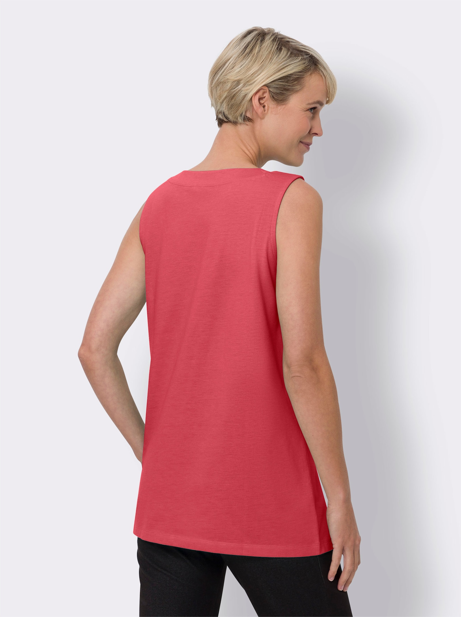 Longtop in A-Linie - hummer-meliert