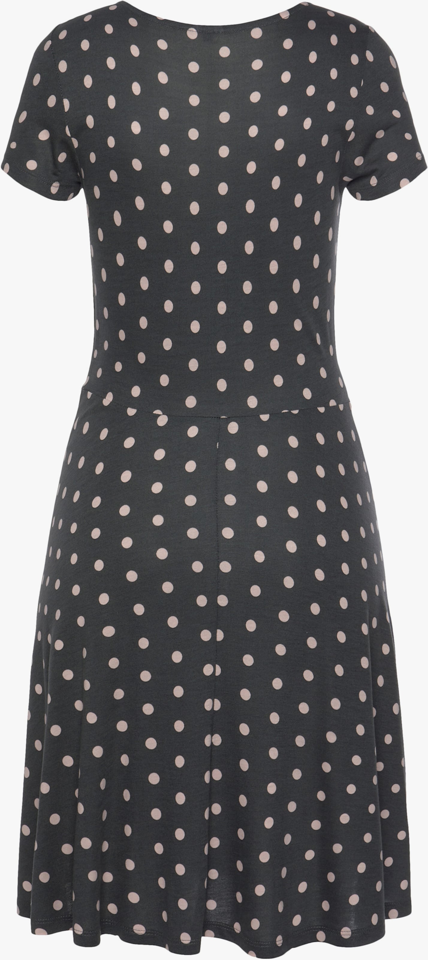 Vivance Sommerkleid - anthrazit-rose-bedruckt