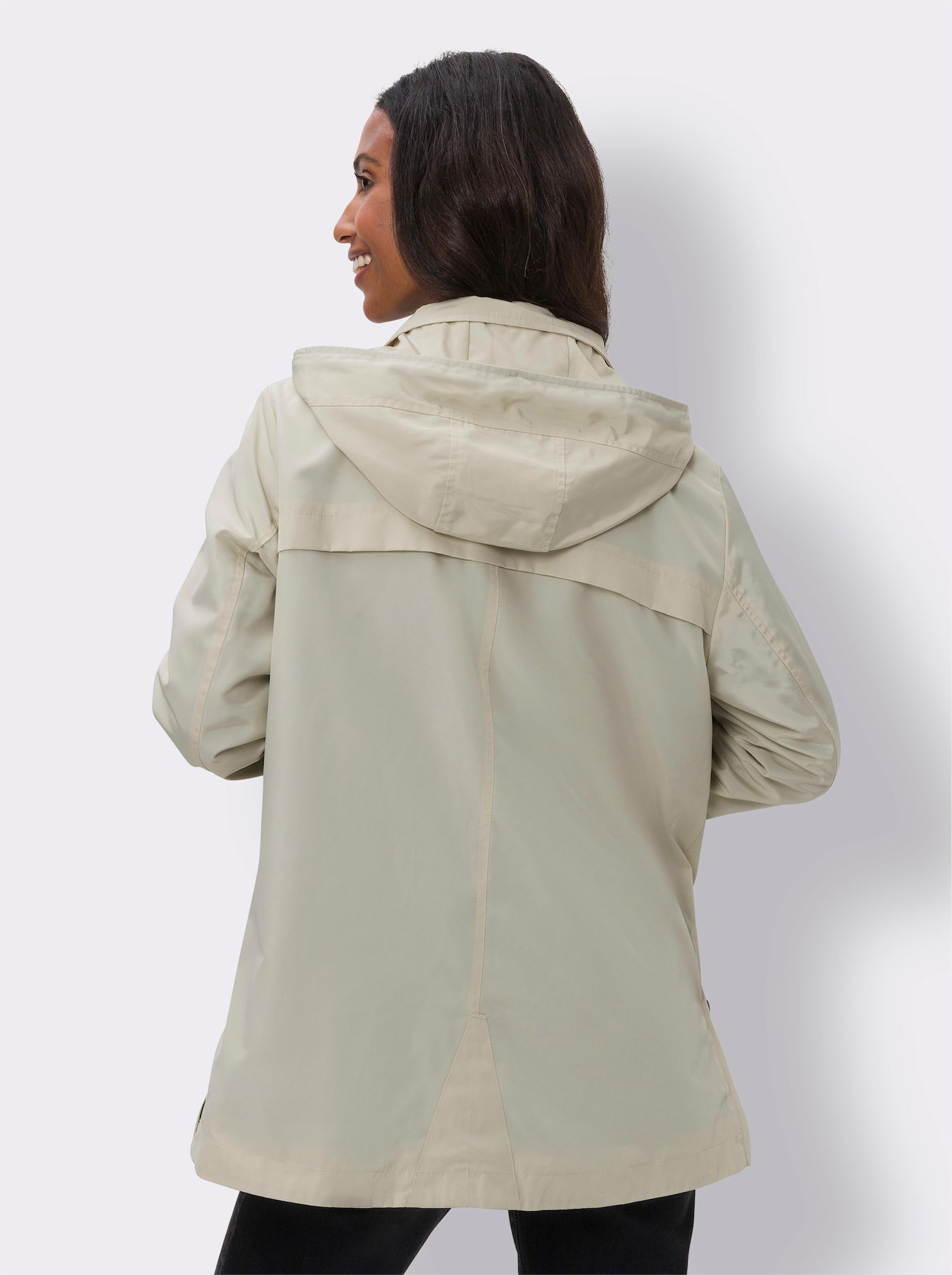 heine Outdoorjacke mit abnehmbarer Kapuze - sand