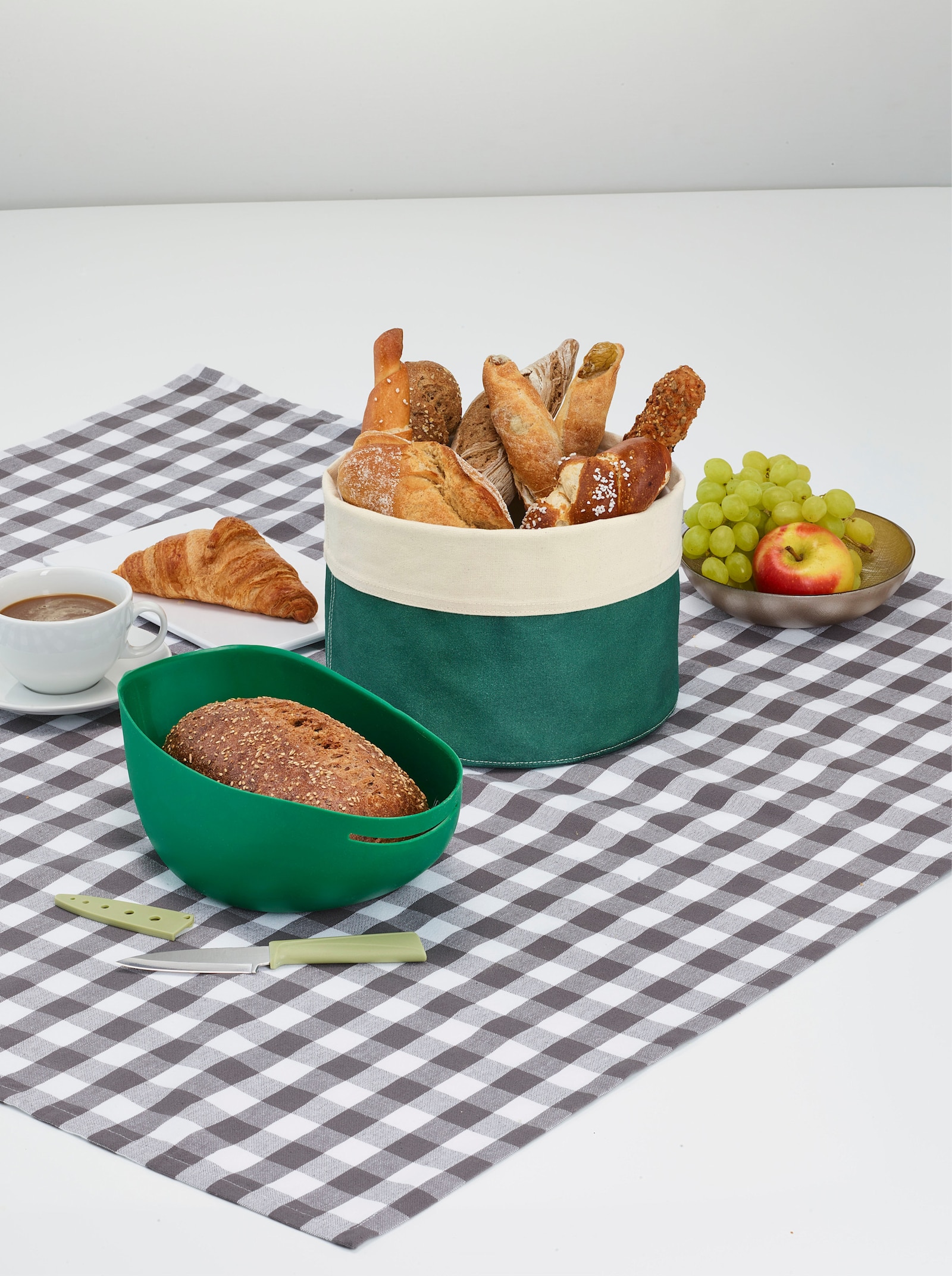 3-tlg. Brotset - grün