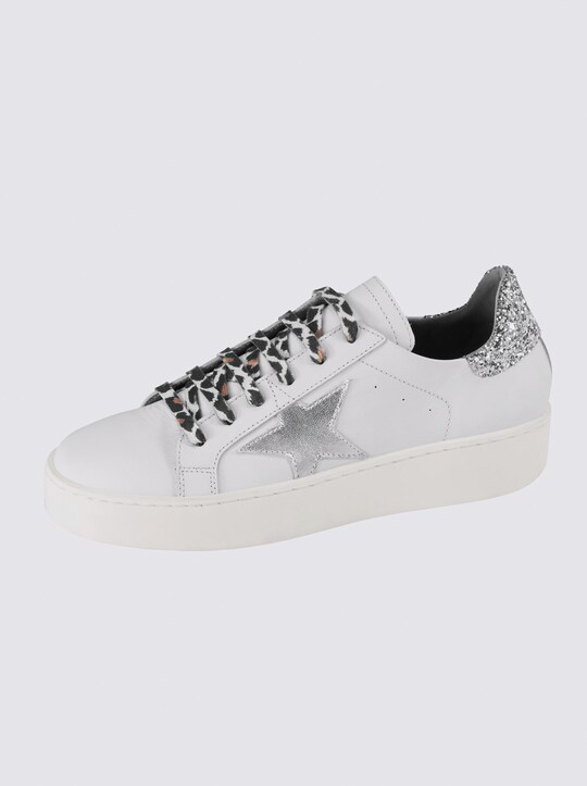 heine Sneaker - weiß-silber