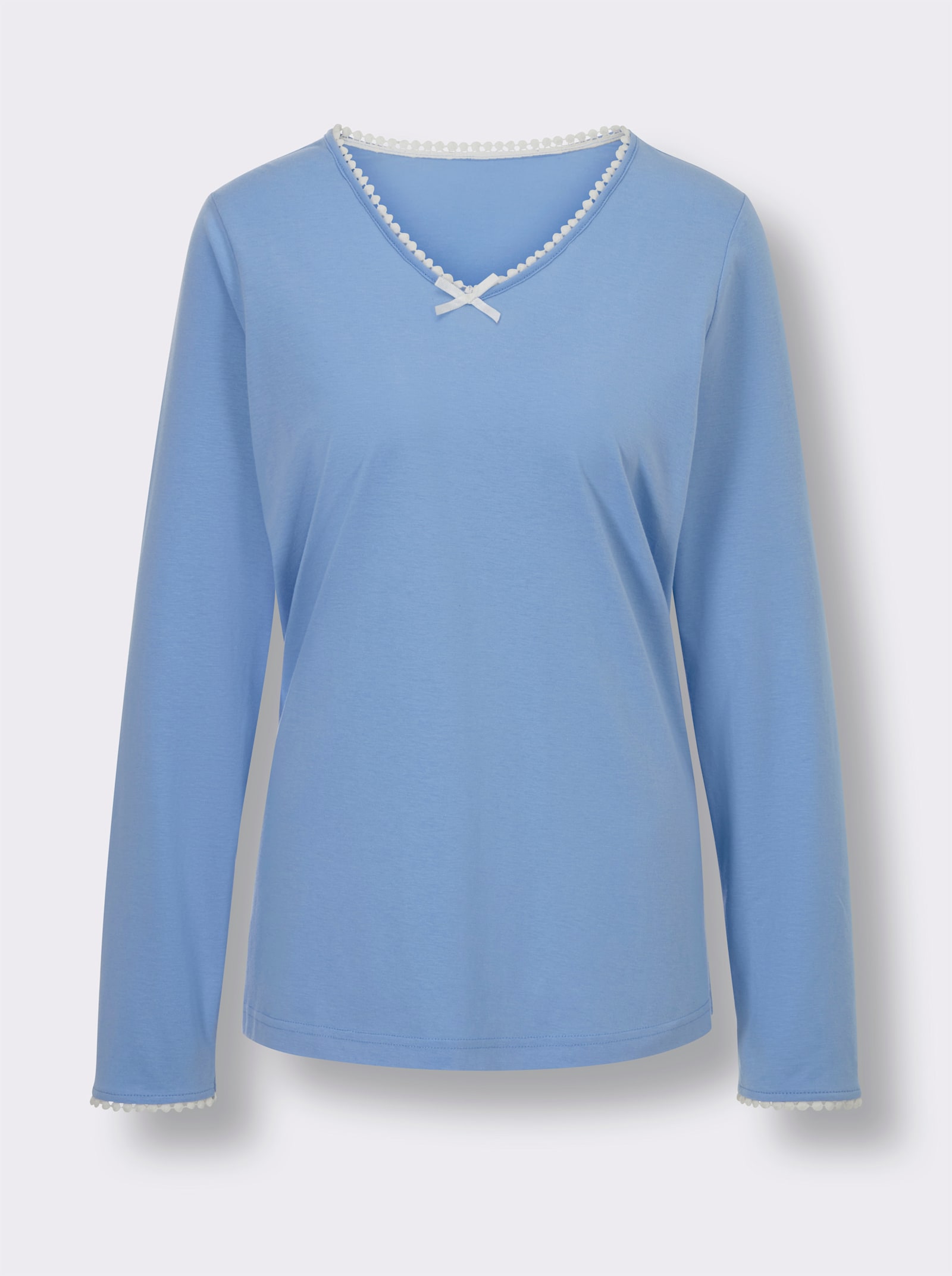 wäschepur Schlafanzug-Shirt - himmelblau