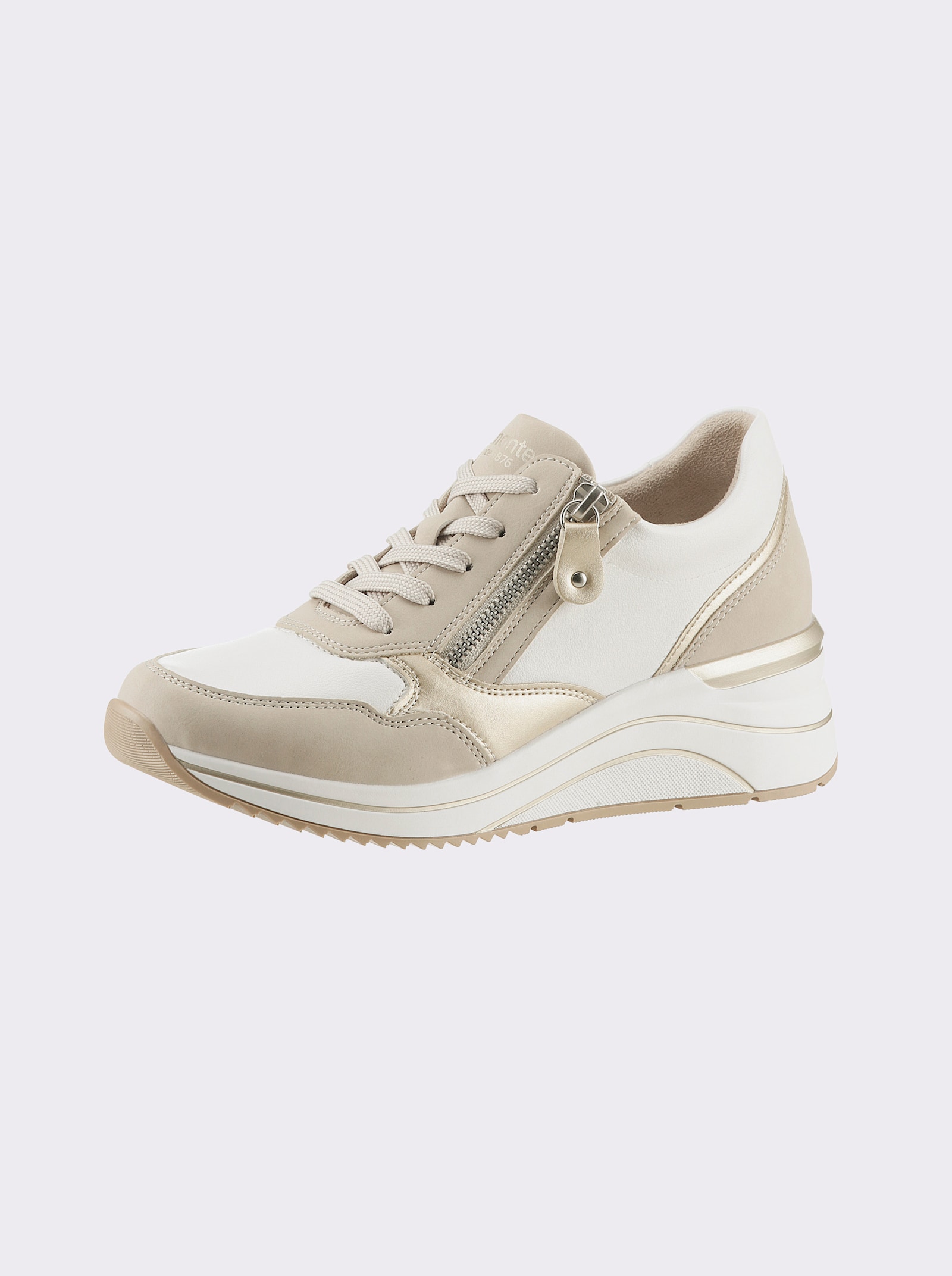 Remonte Sneaker , für orthopädische Einlagen geeignet - weiß-beige