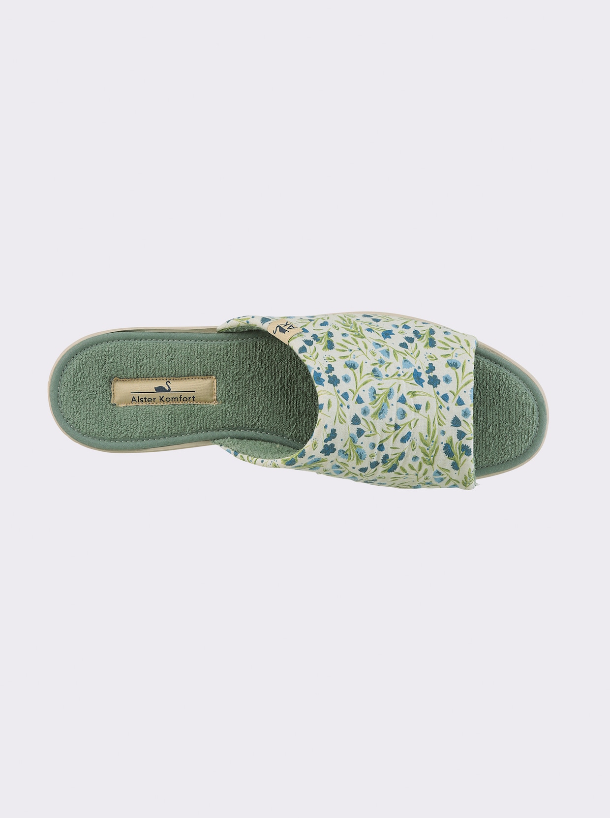 Pantolette - bleu-bedruckt