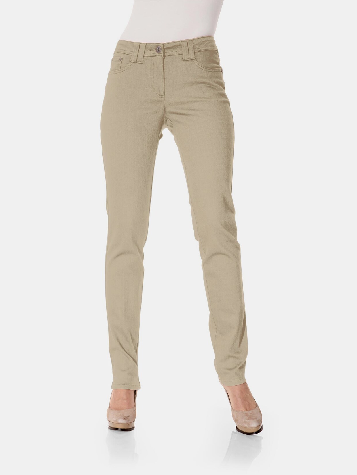 Linea Tesini Pantalon push-up - beige