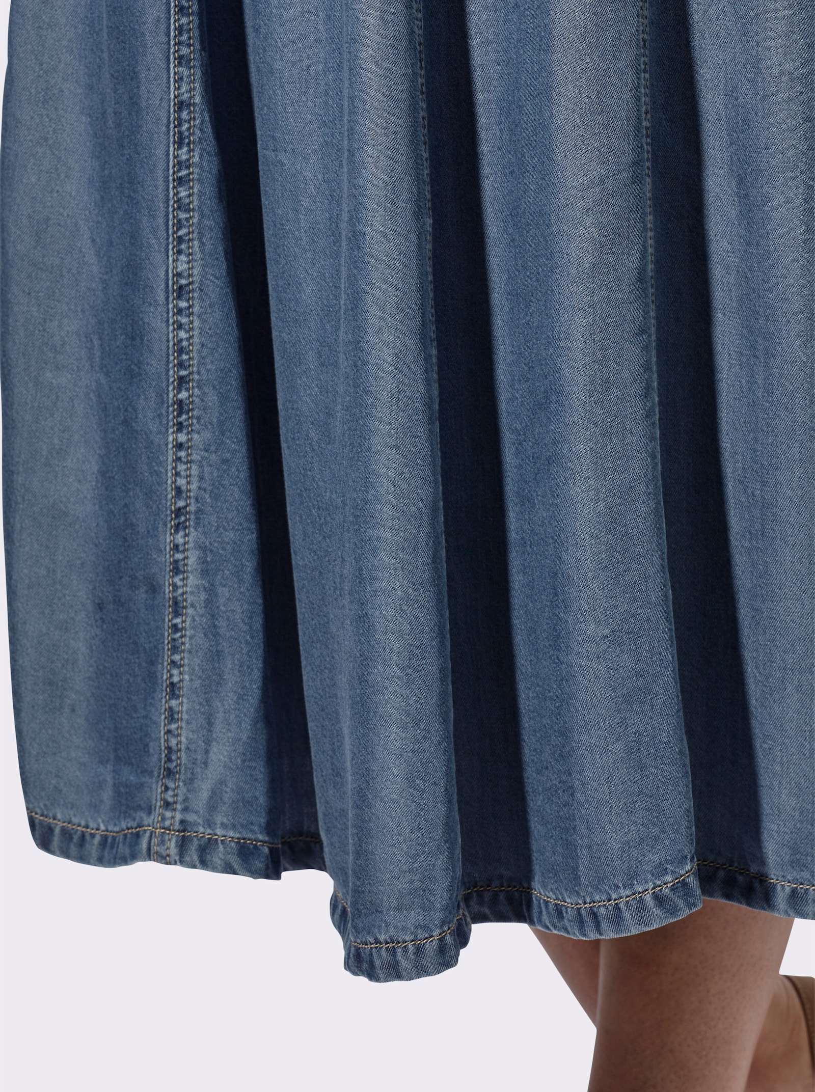 heine Bahnenrock in Jeans-Optik - blue-bleached