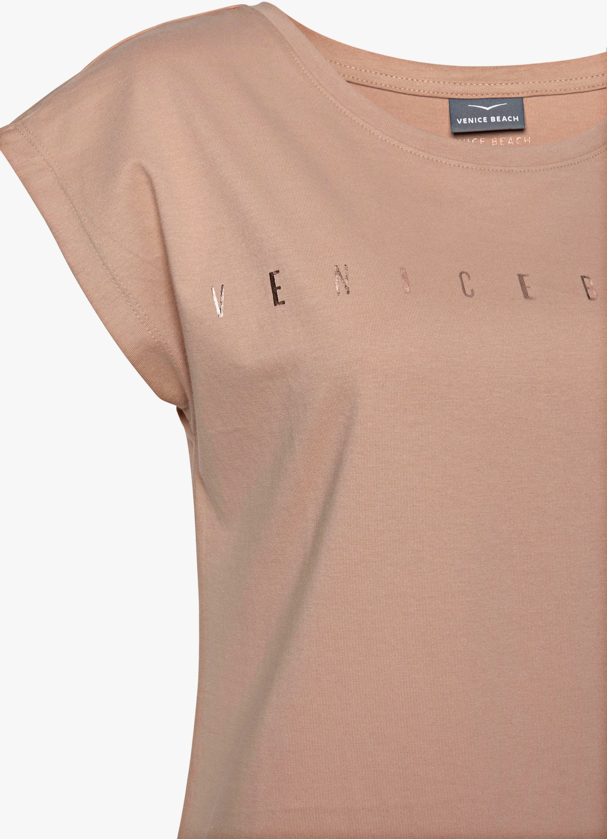 Venice Beach Shirt met korte mouwen - toffee
