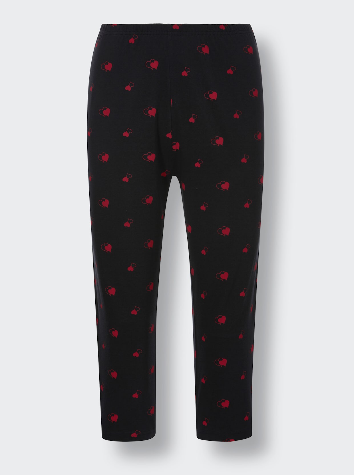 wäschepur Pyjamasset med capribyxor - röd + svart