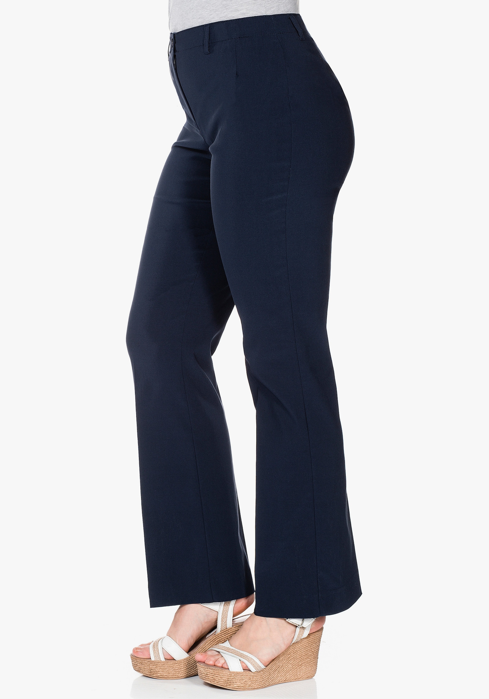 sheego Bengalinhose in Bootcut-Form - marine