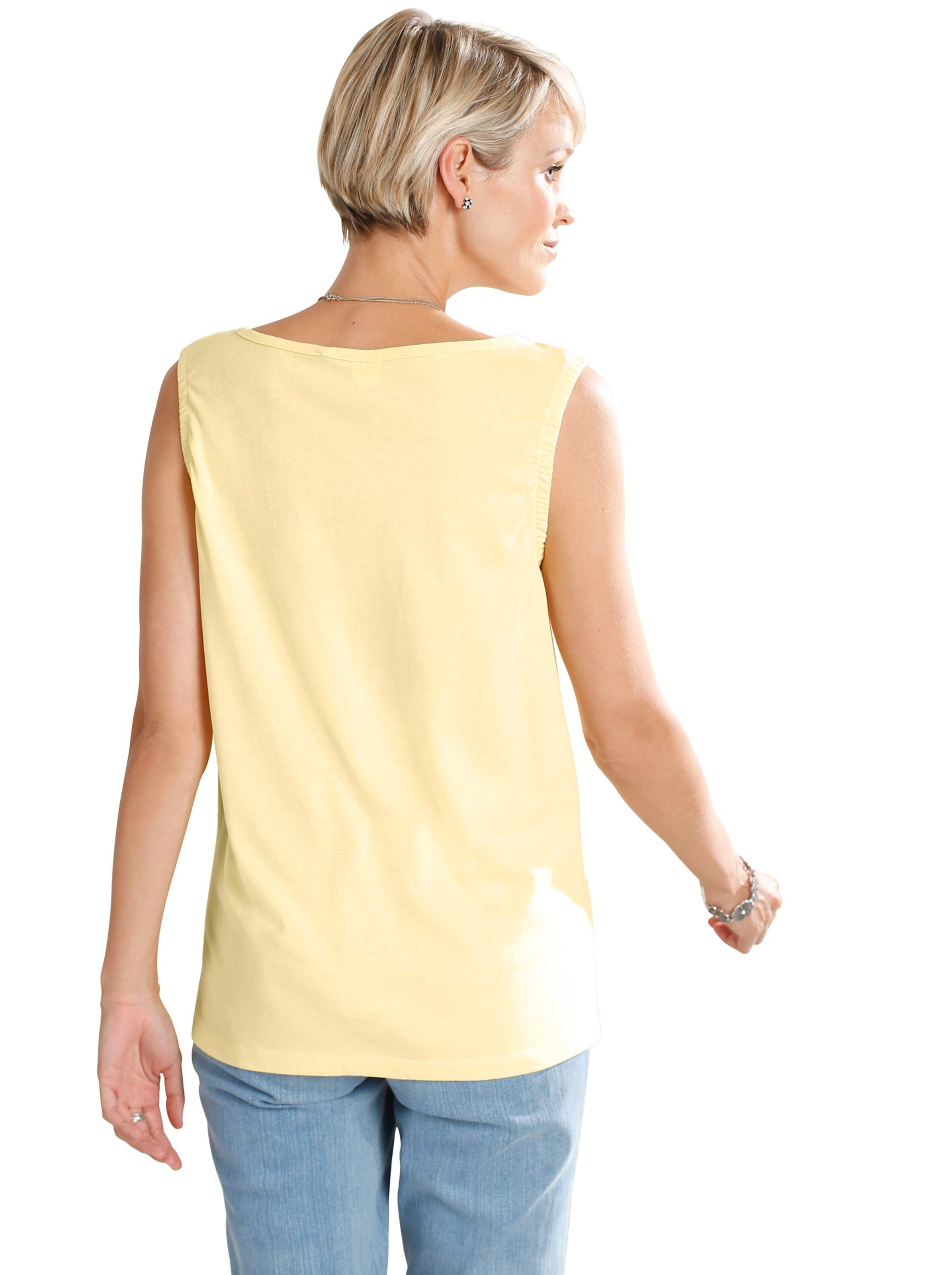 Shirttop - vanillegelb