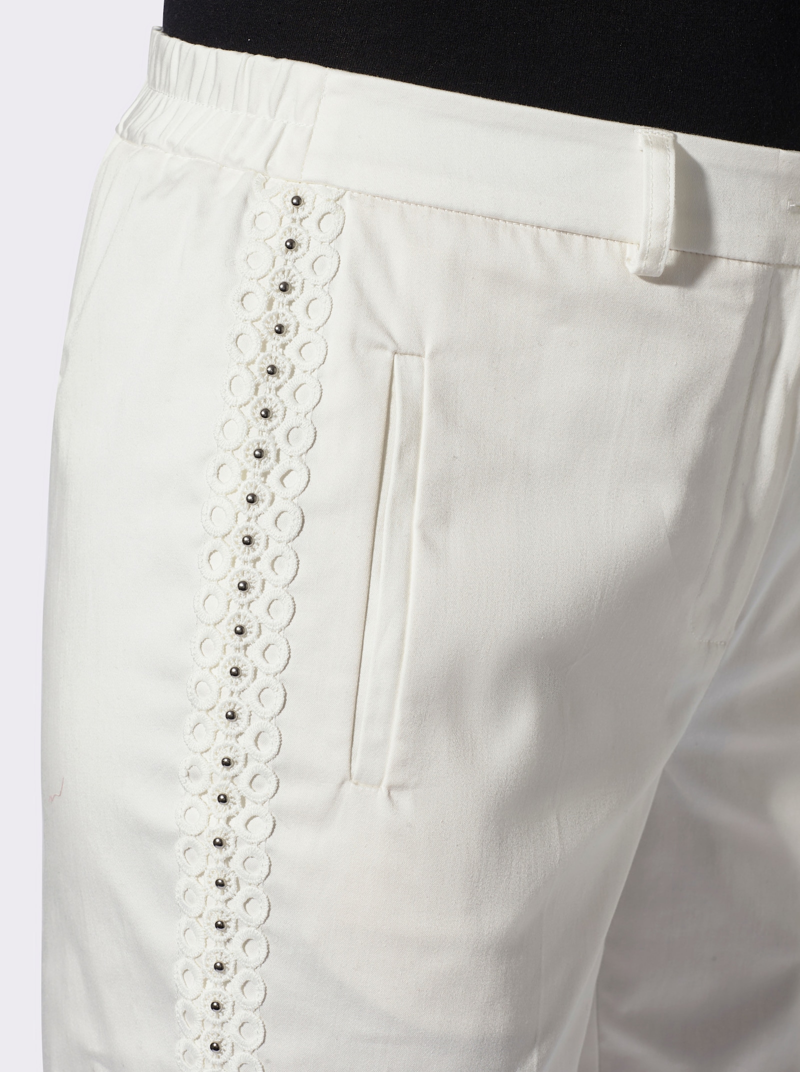 Stoffhose - ecru