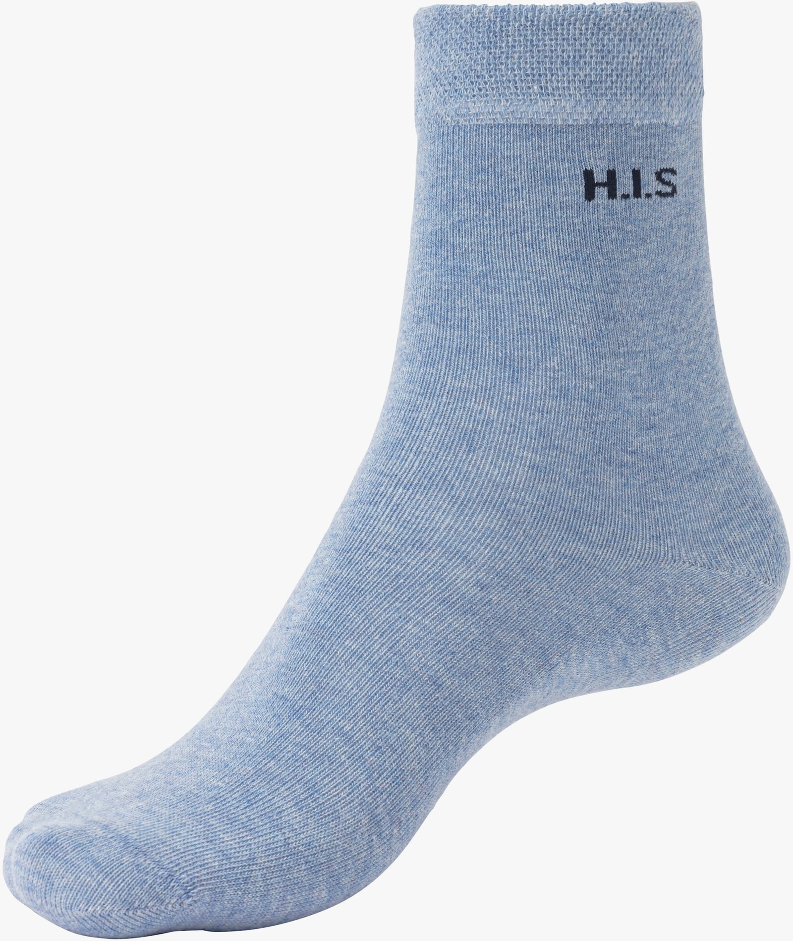 H.I.S Socken - 1x marine, 3x jeanstöne