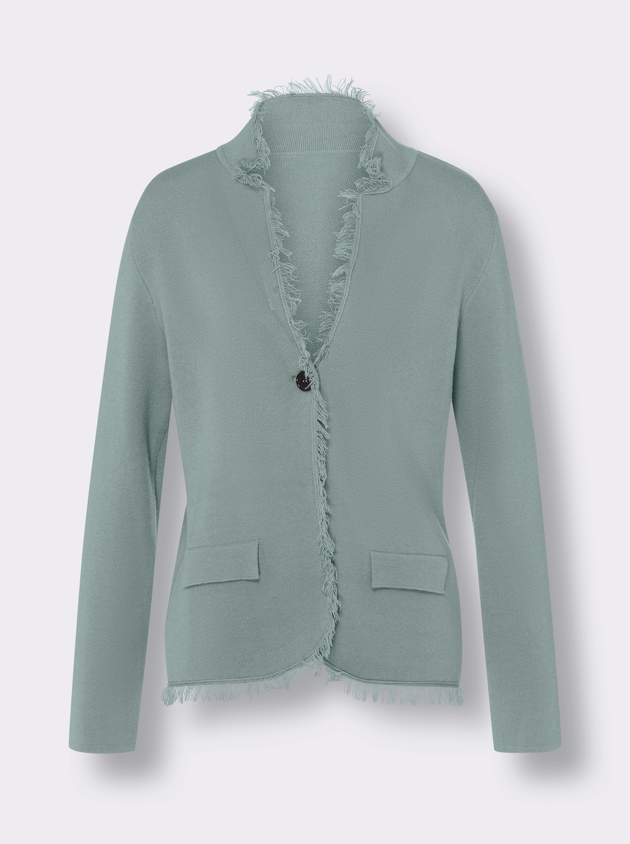 heine Veste en tricot fin - menthe