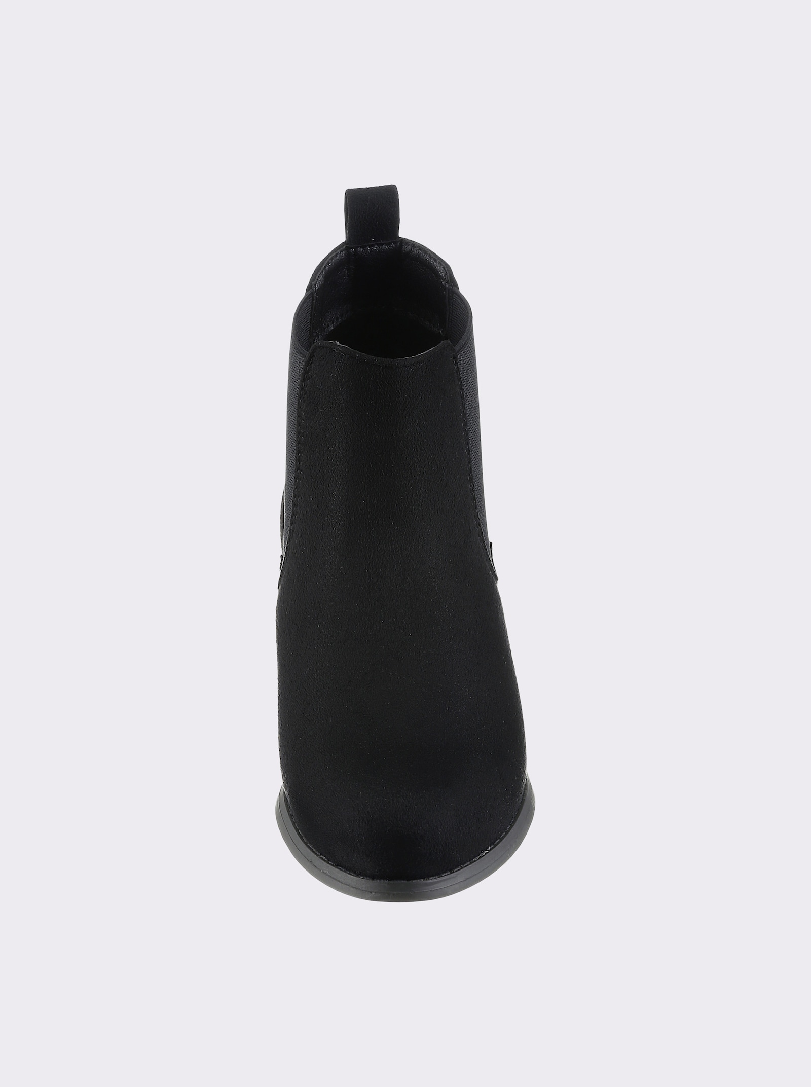 Stiefelette mit elastischen Einsätzen - schwarz