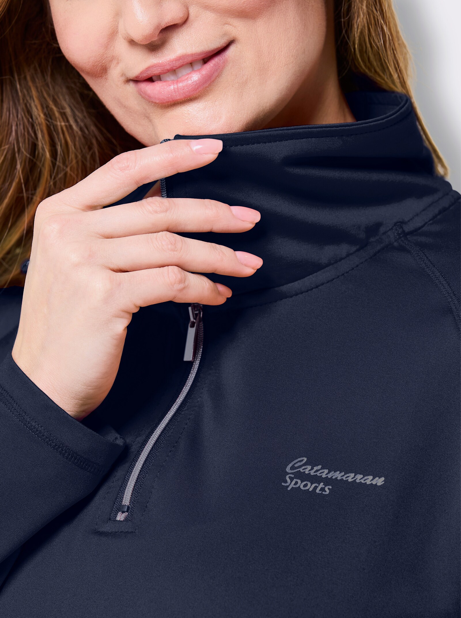 Catamaran Sports Funktionsshirt , atmungsaktiv und schnell trocknend - marine