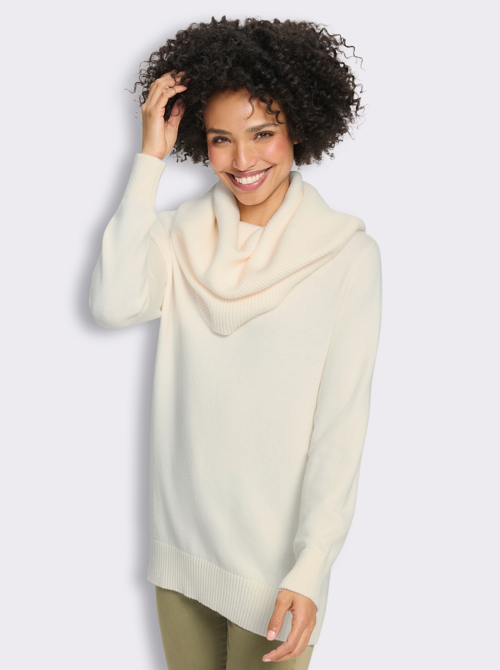 heine Rollkragenpullover mit Langarm - champagner-meliert