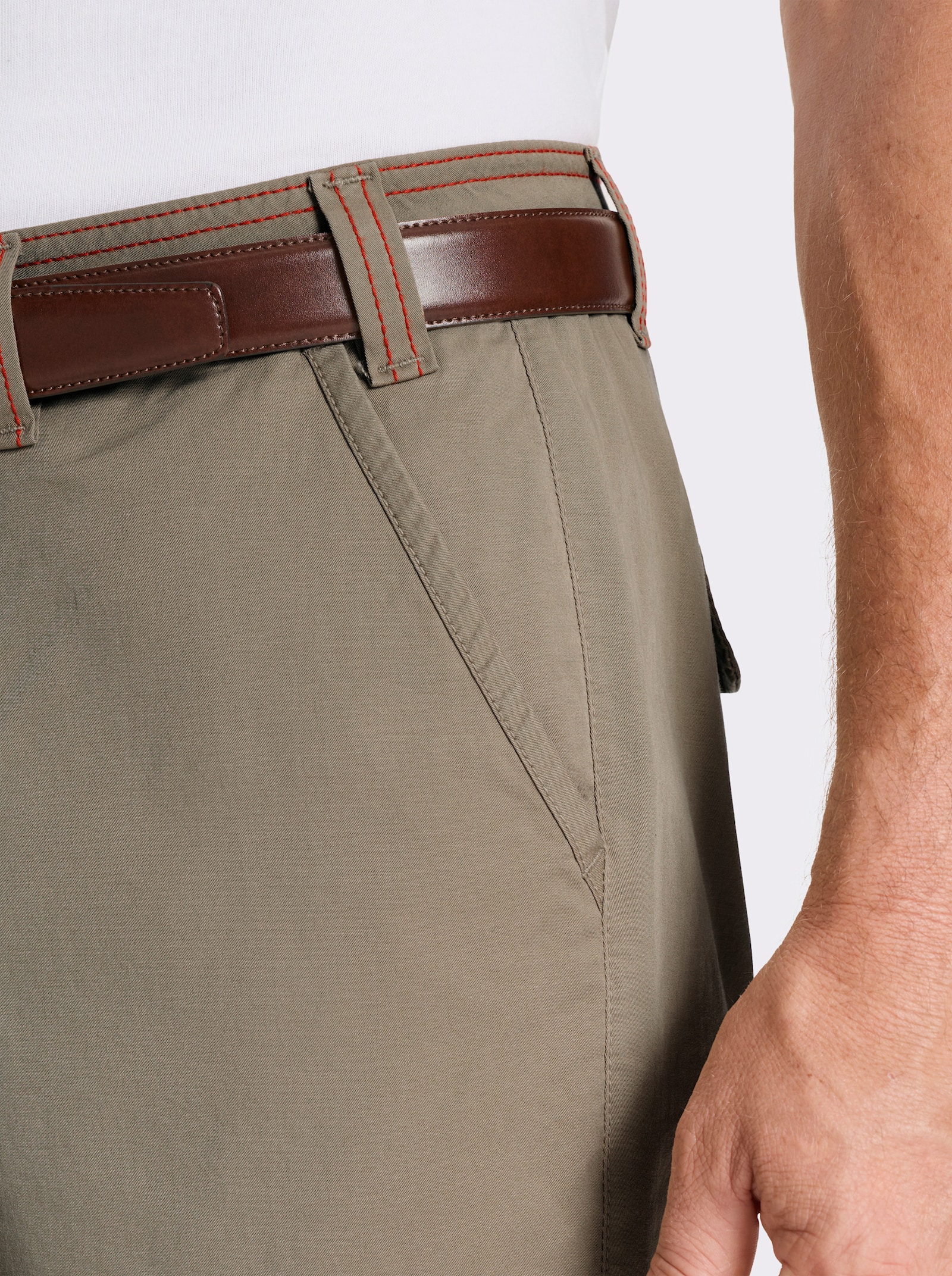 Marco Donati Bermudas mit Patten-Gesäßtaschen - schlamm