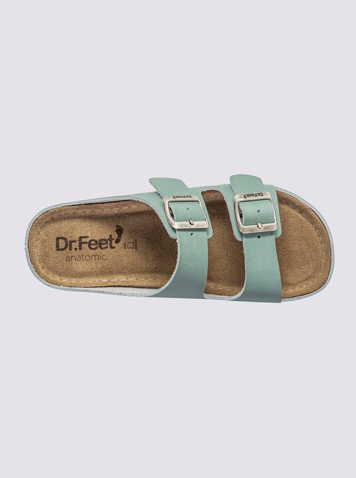 Dr. Feet Pantolette in hellblau heine