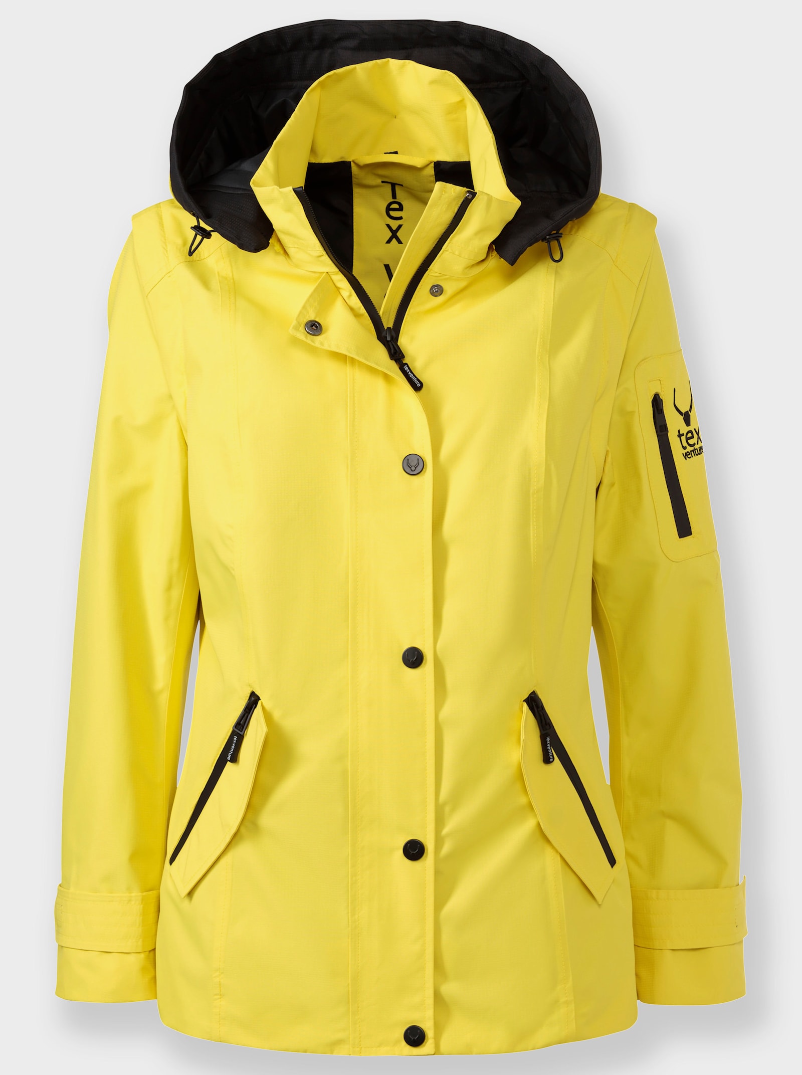 Funktionsjacke mit abnehmbaren Ärmeln - limone