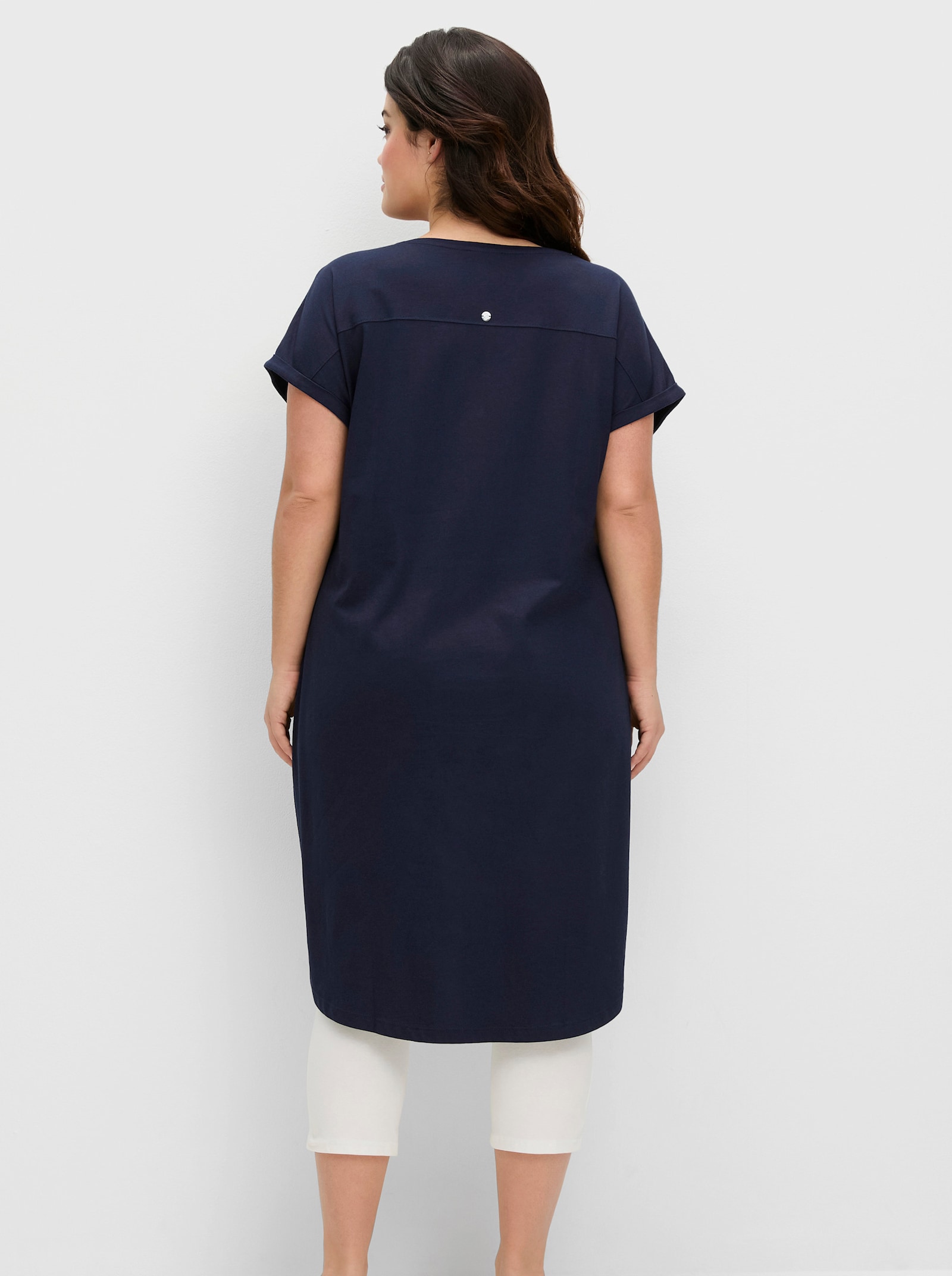 sheego Shirtkleid in Oversizeform - marine