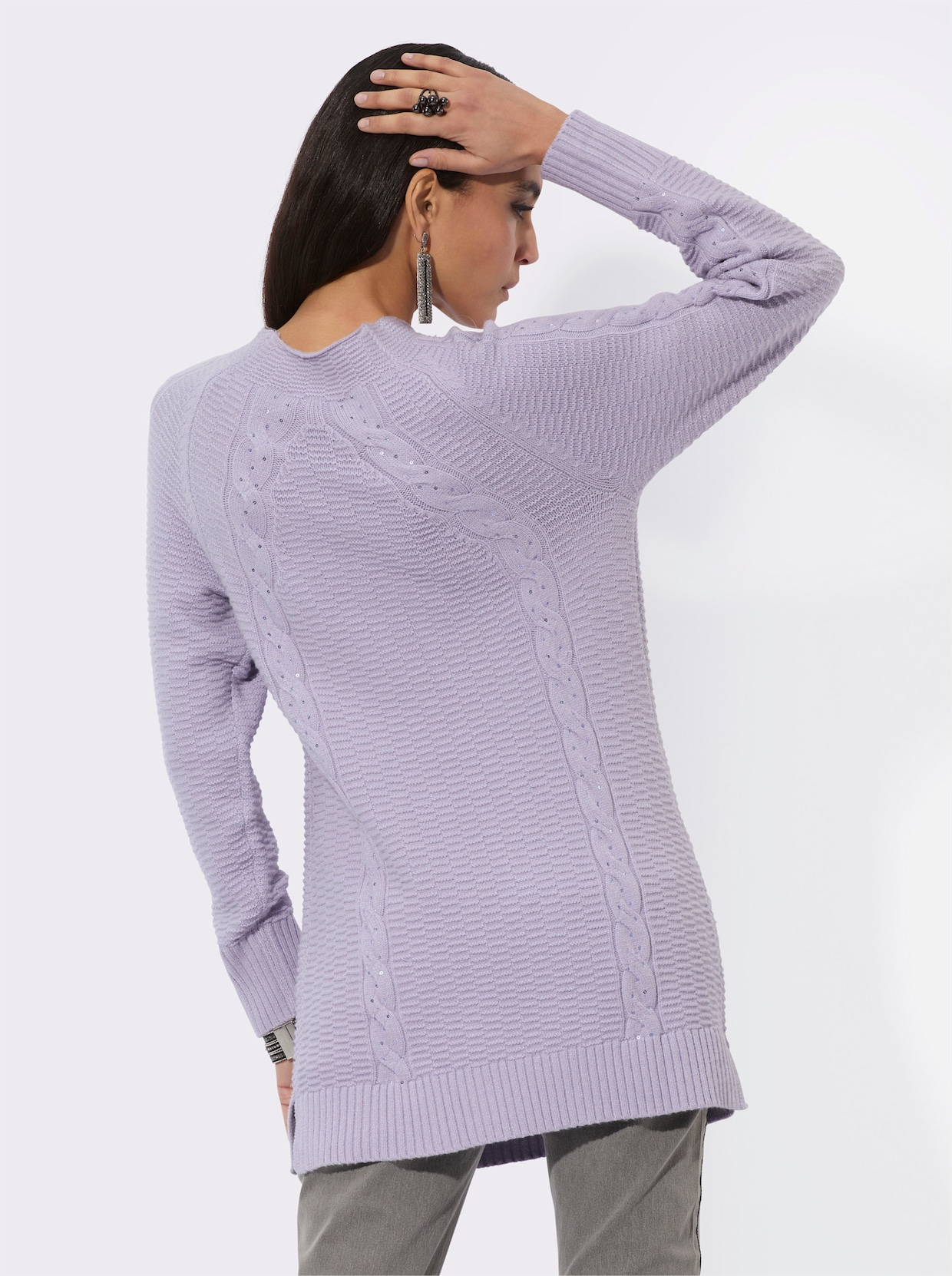 Longpullover - flieder