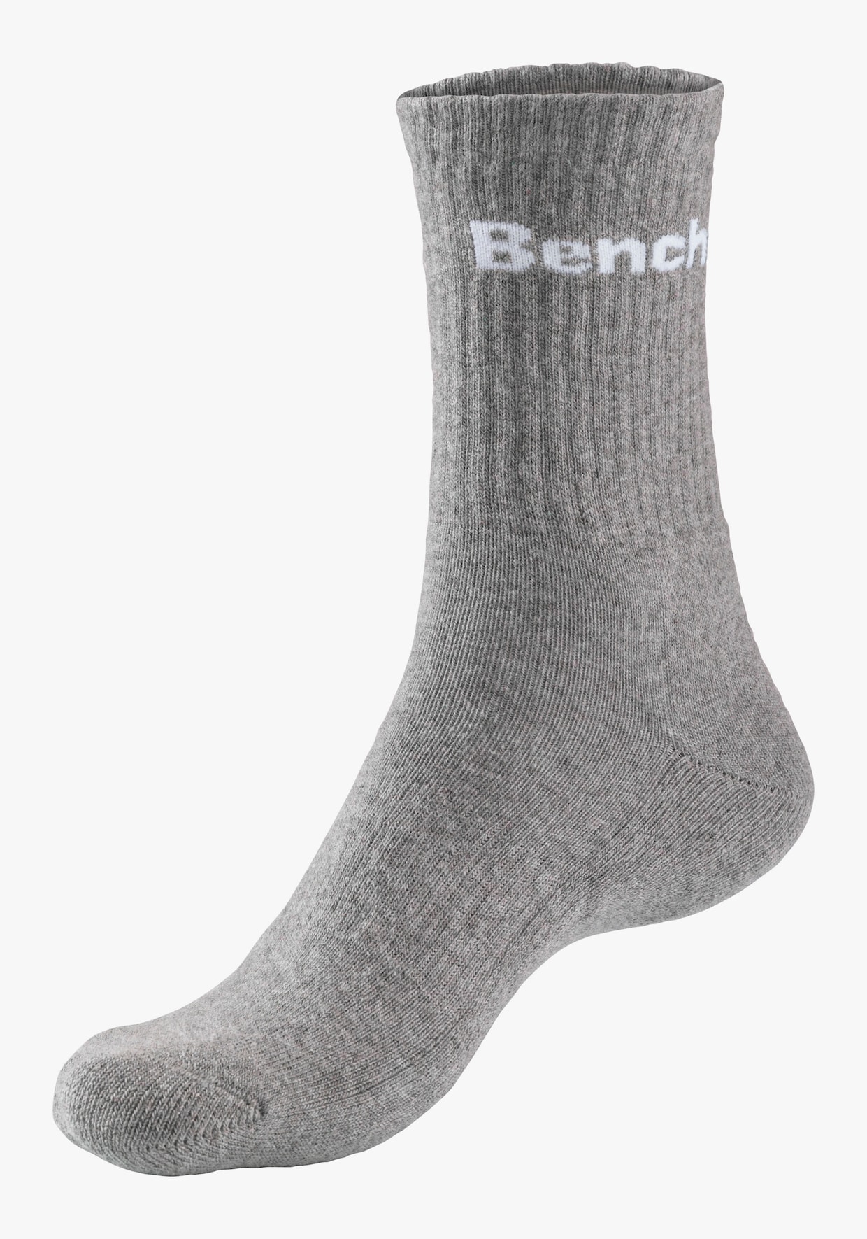 Bench. Chaussettes de tennis - 2x noir + 2x blanc + 2x gris chiné