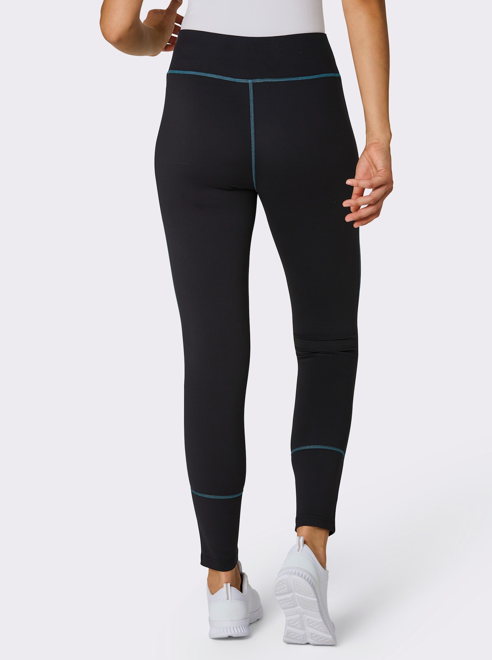 Catamaran Sports Leggings mit extra breitem Bund - schwarz