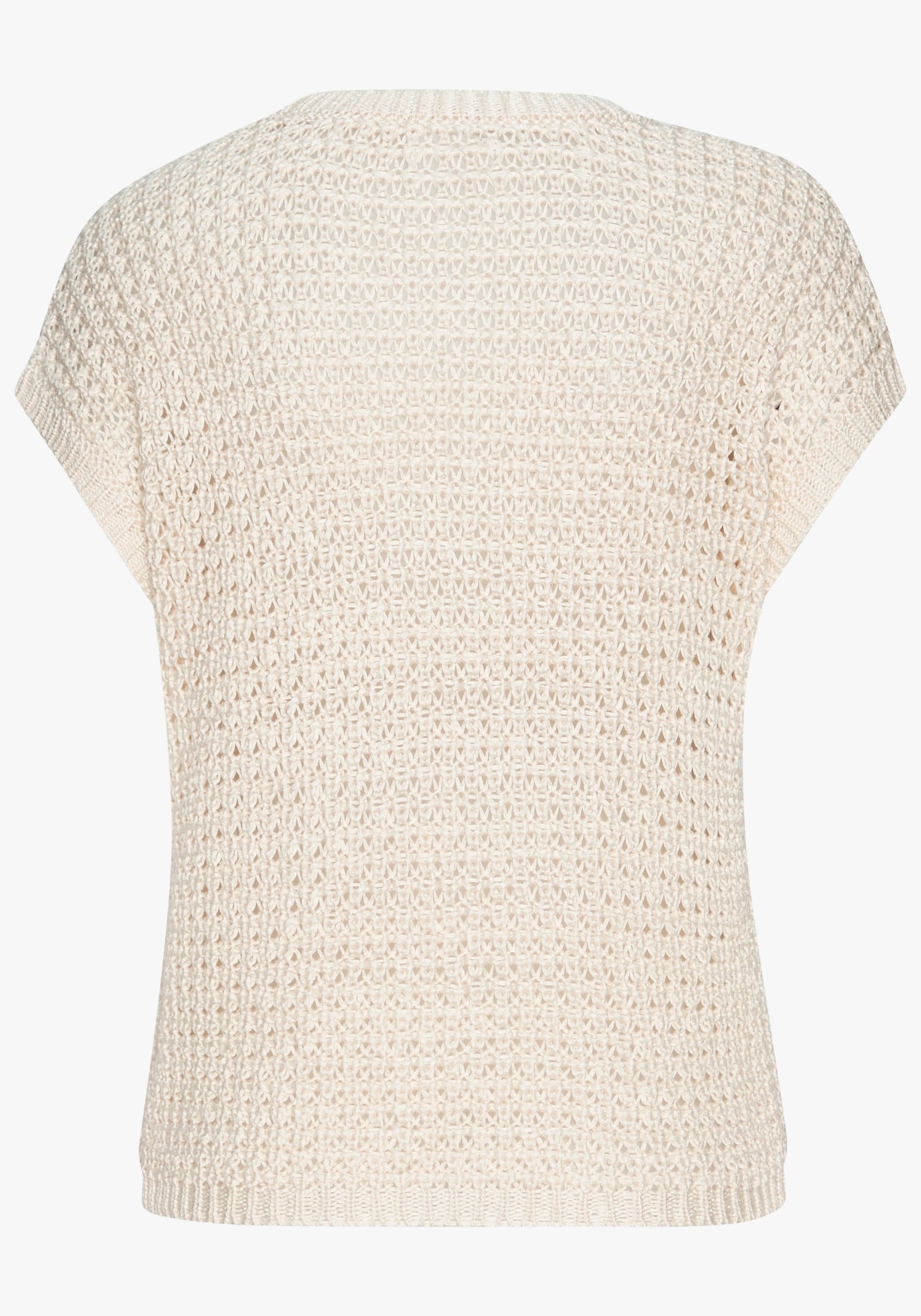 s.Oliver Kurzarmpullover - creme