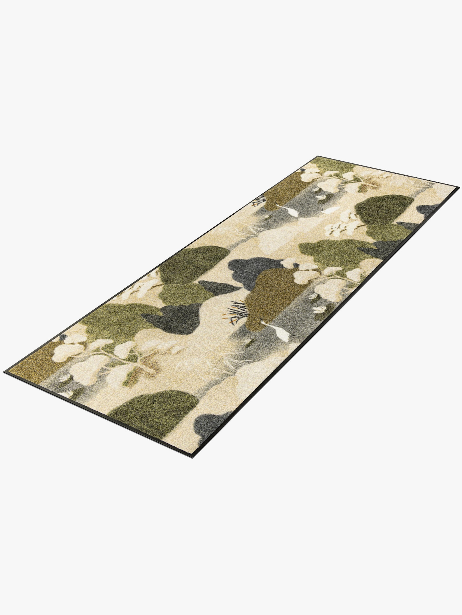 wash+dry by Kleen-Tex Fußmatte - beige-grün-gemustert