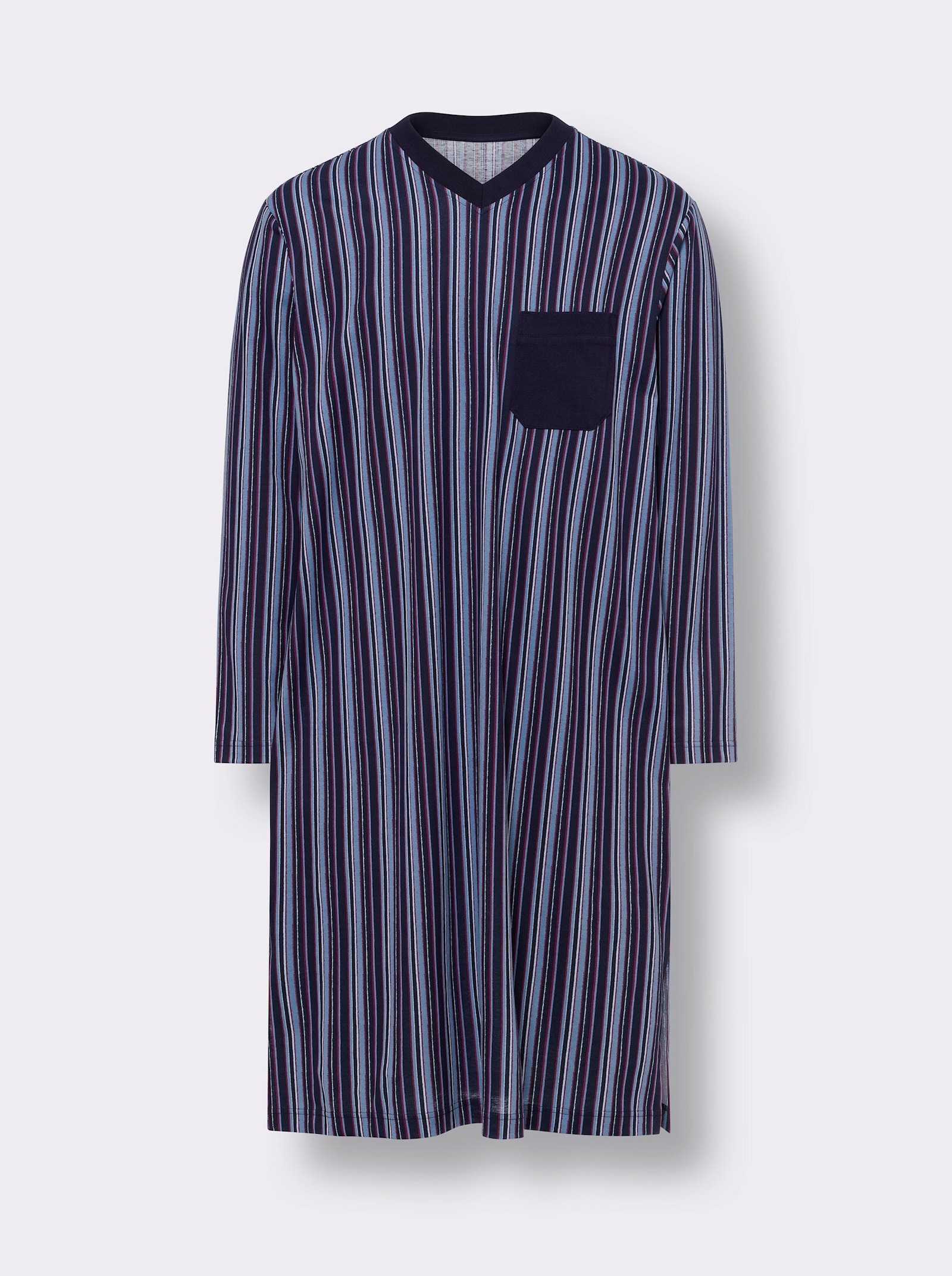 Noční košile - námořnická modrá-proužek