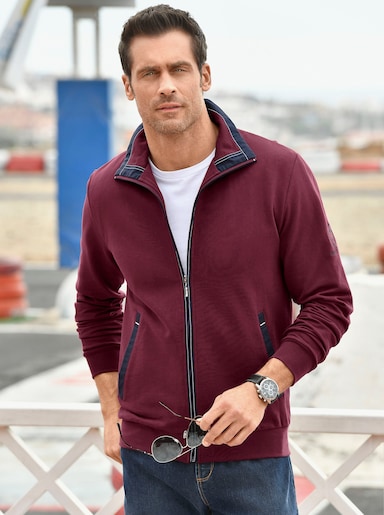 Marco Donati Sweatjacke - bordeaux