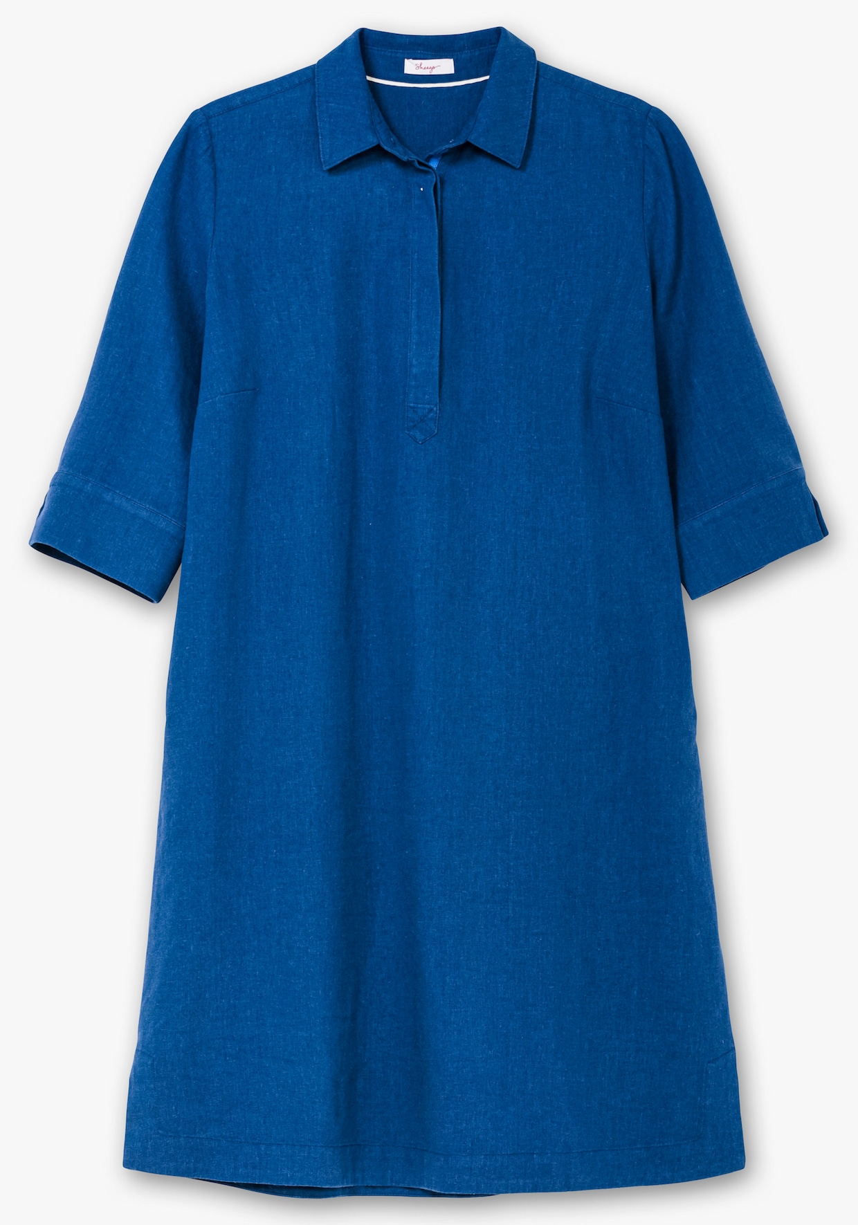 sheego Hemdblusenkleid - blaubeere
