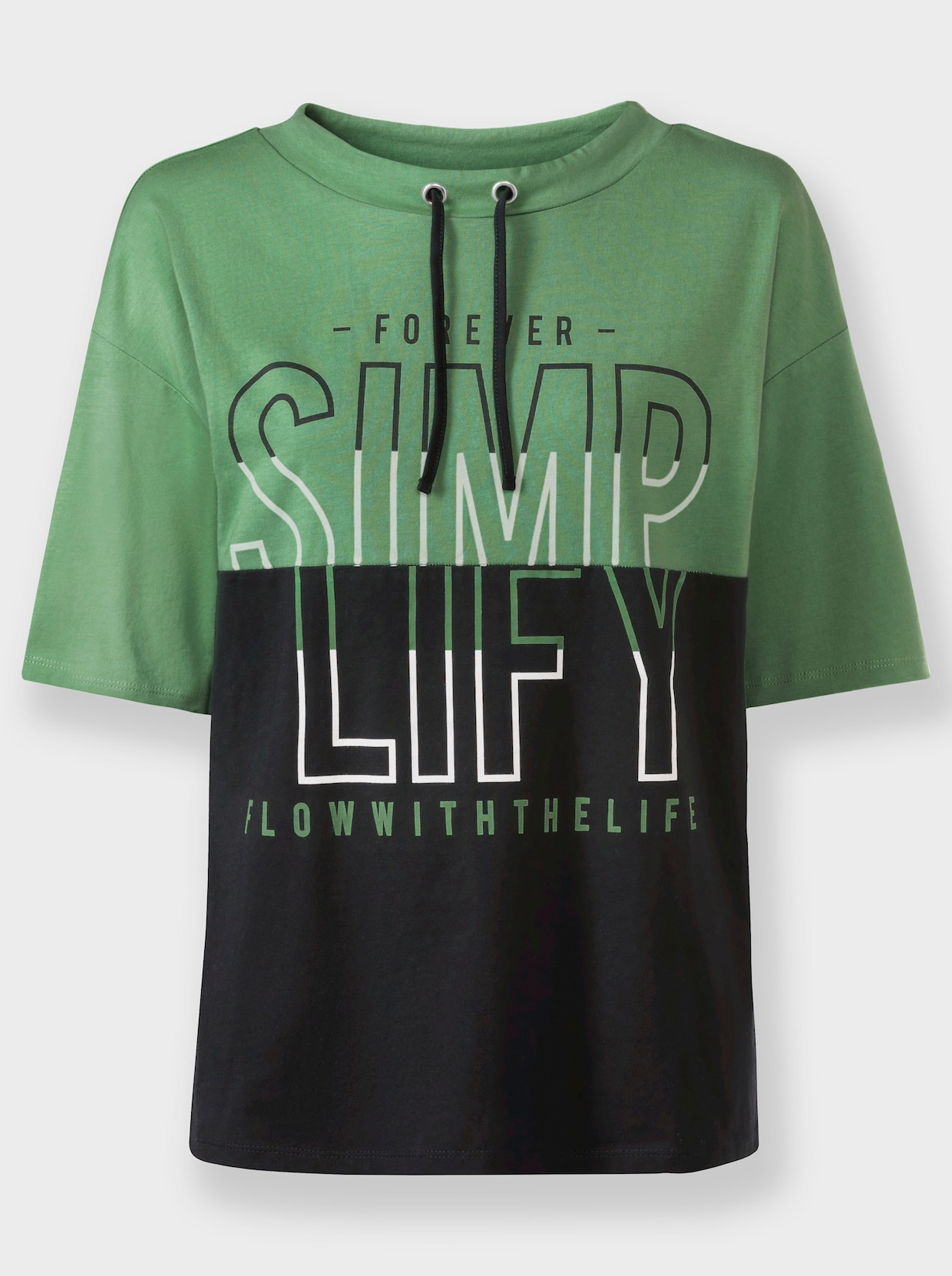 Shirt met korte mouwen - appel/zwart bedrukt