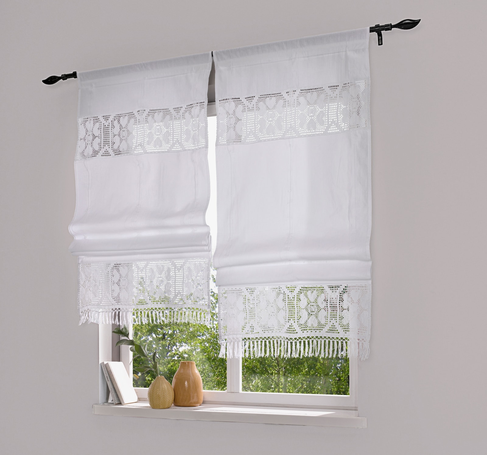 heine home Gardinenstange - schwarz