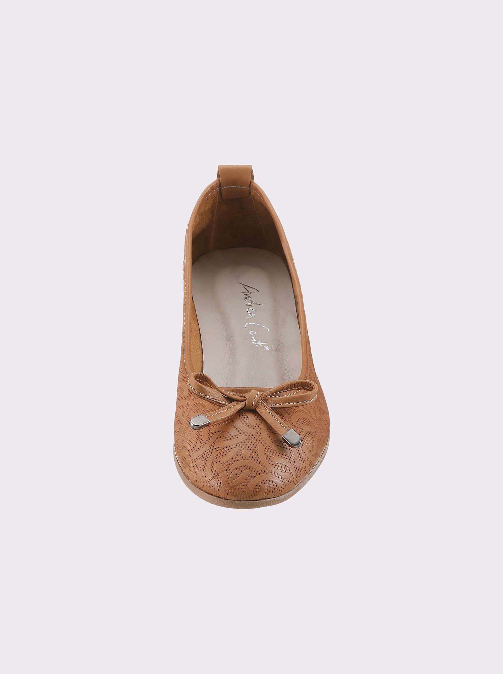 Andrea Conti Ballerina - cognac