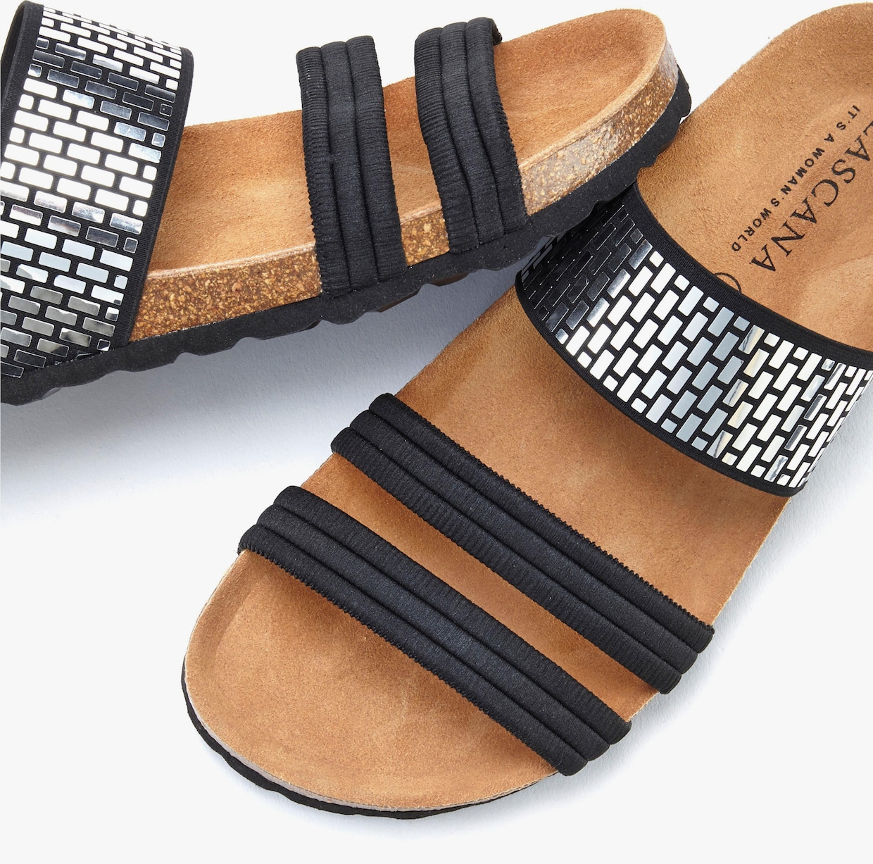 LASCANA Slippers - zwart