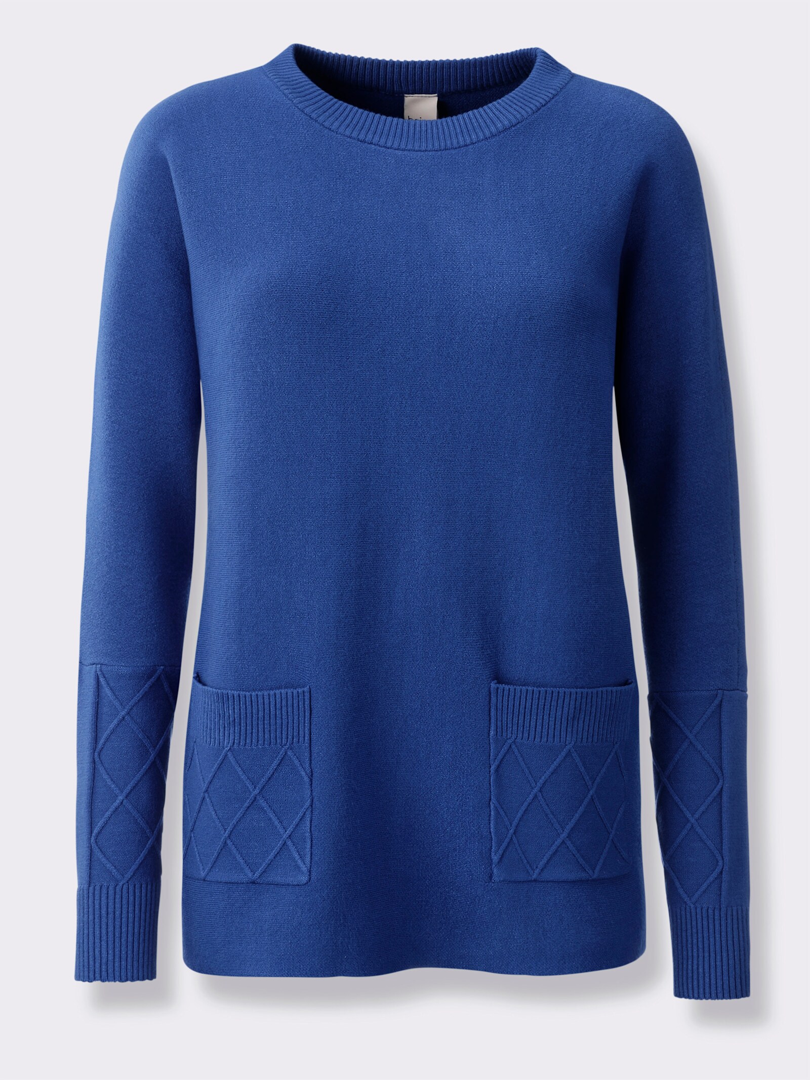 heine Feinstrickpullover mit Taschen - royalblau
