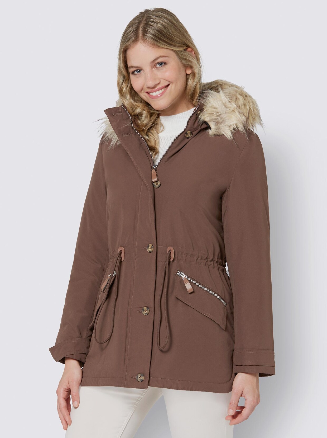 Microfaserjacke - schoko