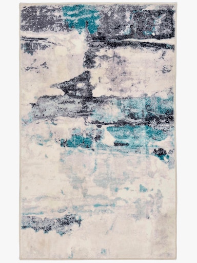 Theko Badematte - türkis-bunt