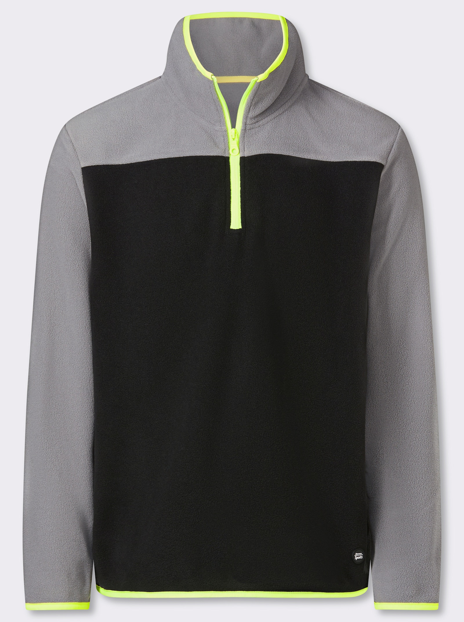 Catamaran Sports Fleeceshirt mit kontrastfarbigen Details - grau