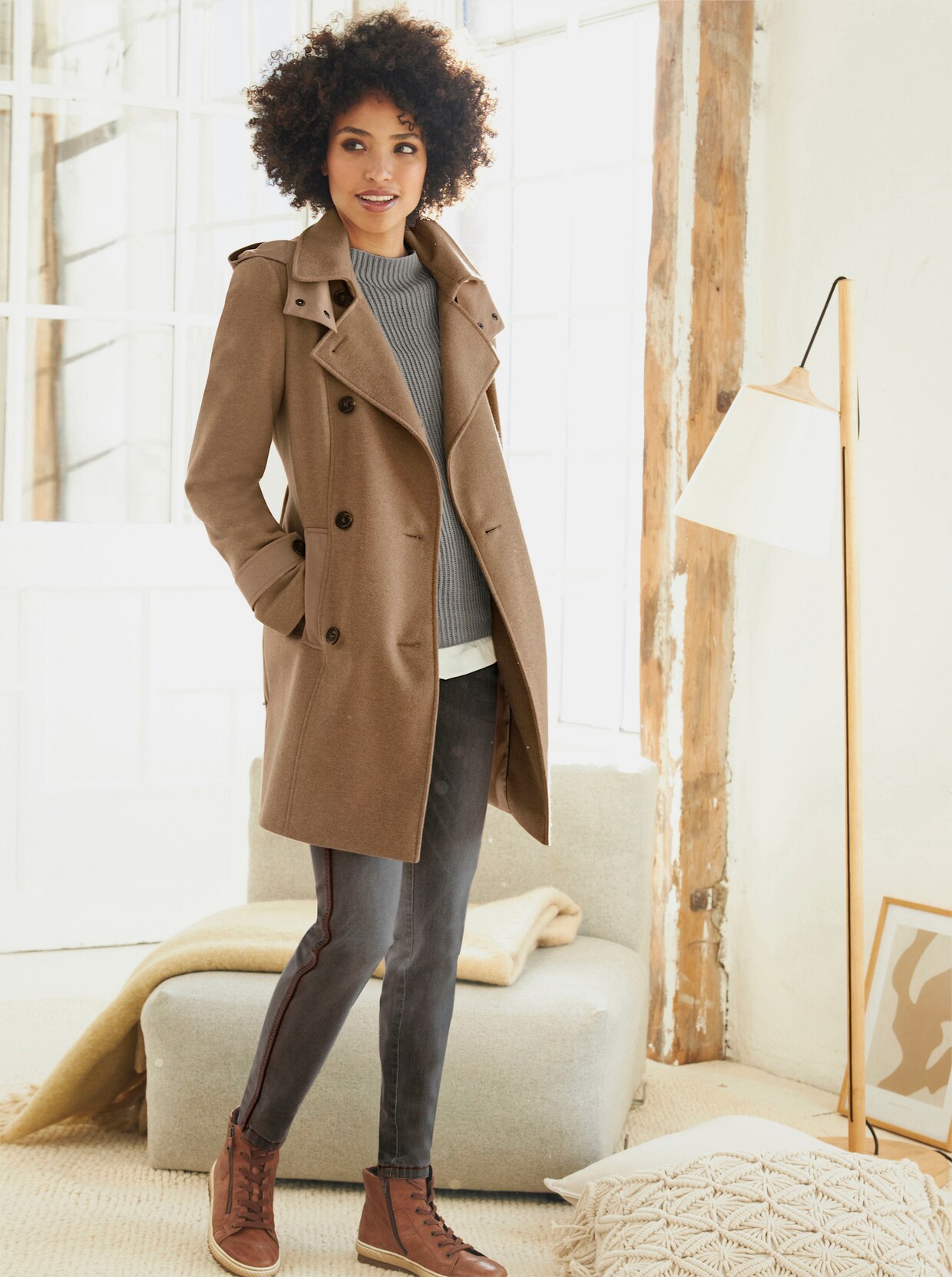 heine Mantel - beige