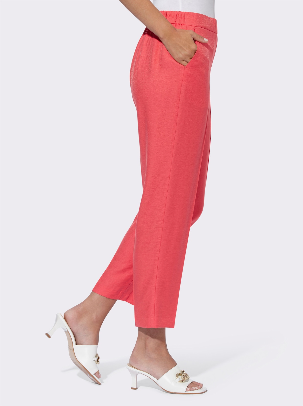 heine Pantalon plissé - rouge