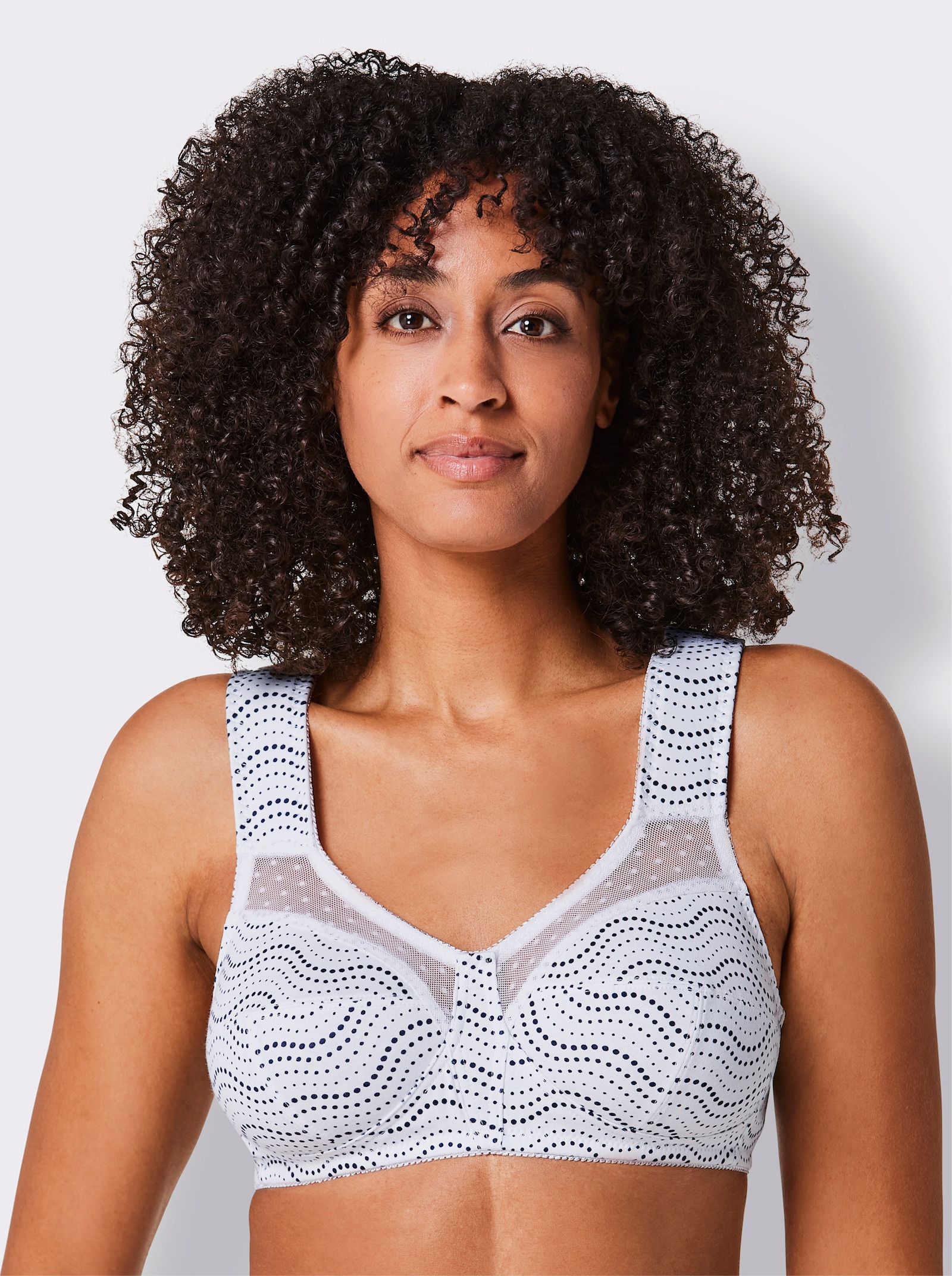 wäschepur Steunbeha zonder beugel - marine/wit bedrukt + wit/marine bedrukt