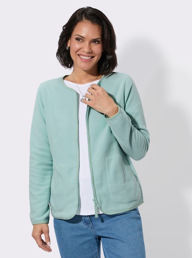 Fleecejacke mit Antipilling-Ausrüstung - kalkmint