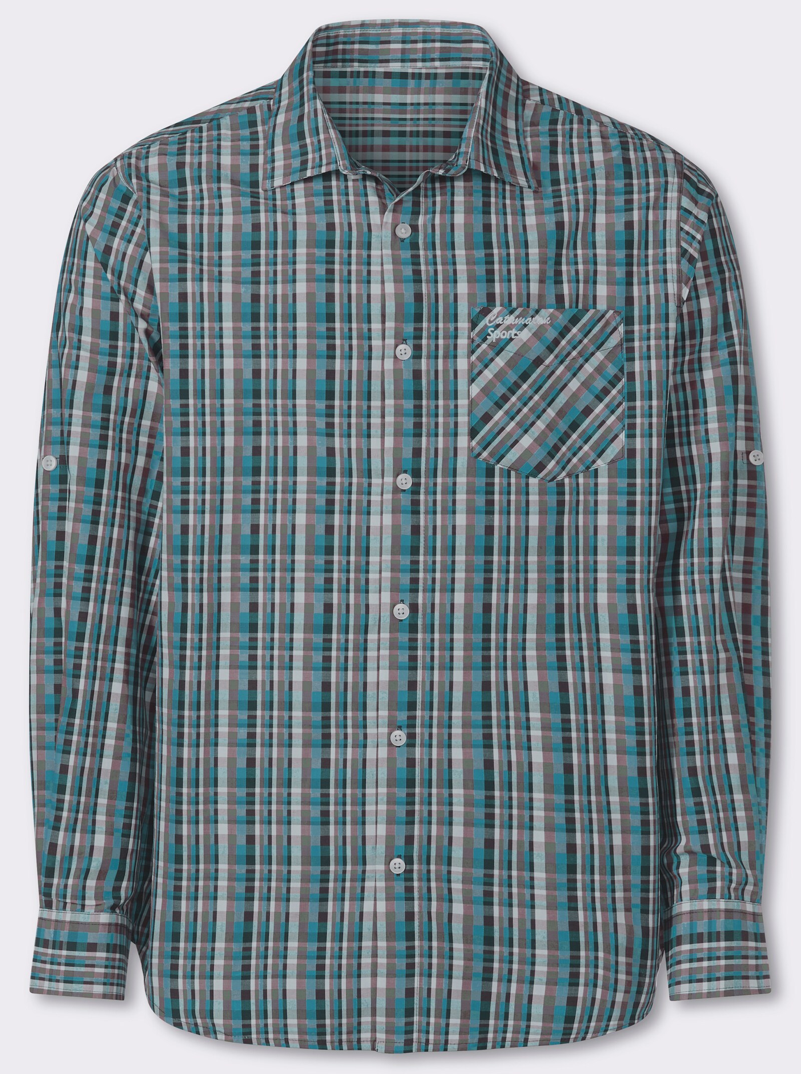 Catamaran Sports Funktionshemd mit regulierbarer Ärmellänge - topas-kariert