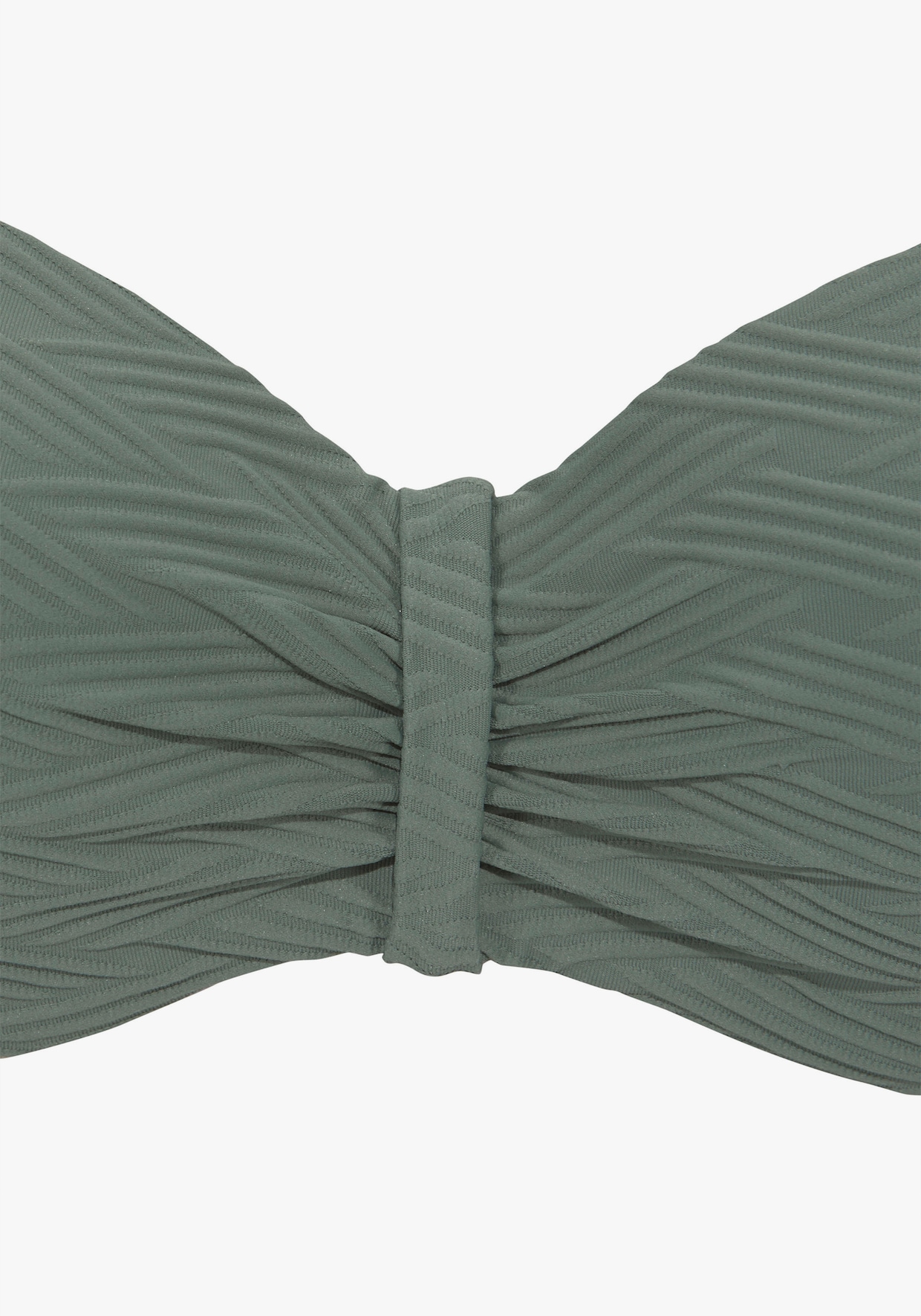 Sunseeker haut de bikini bandeau à armatures - vert olive