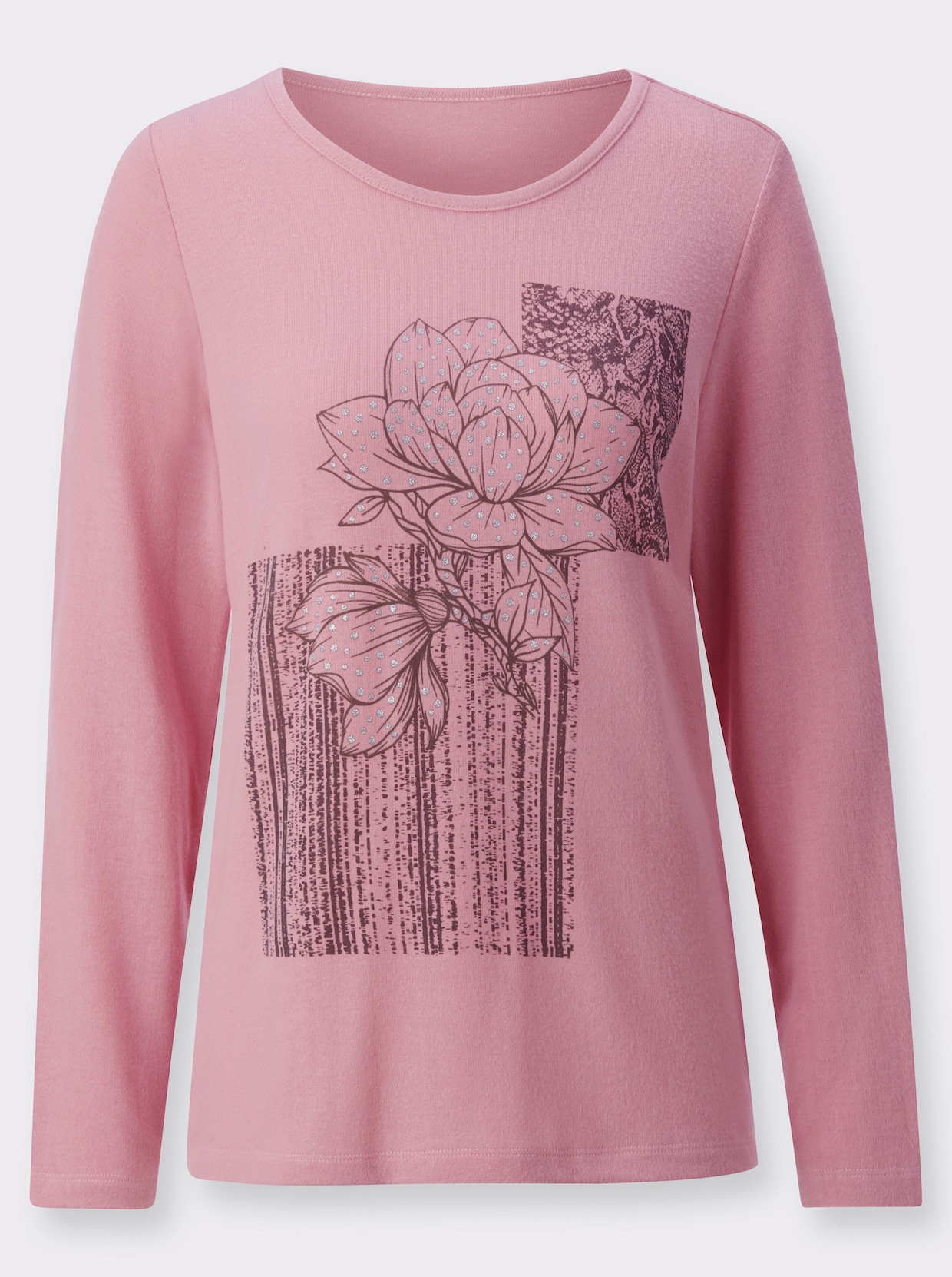 Shirt met lange mouwen - oudroze